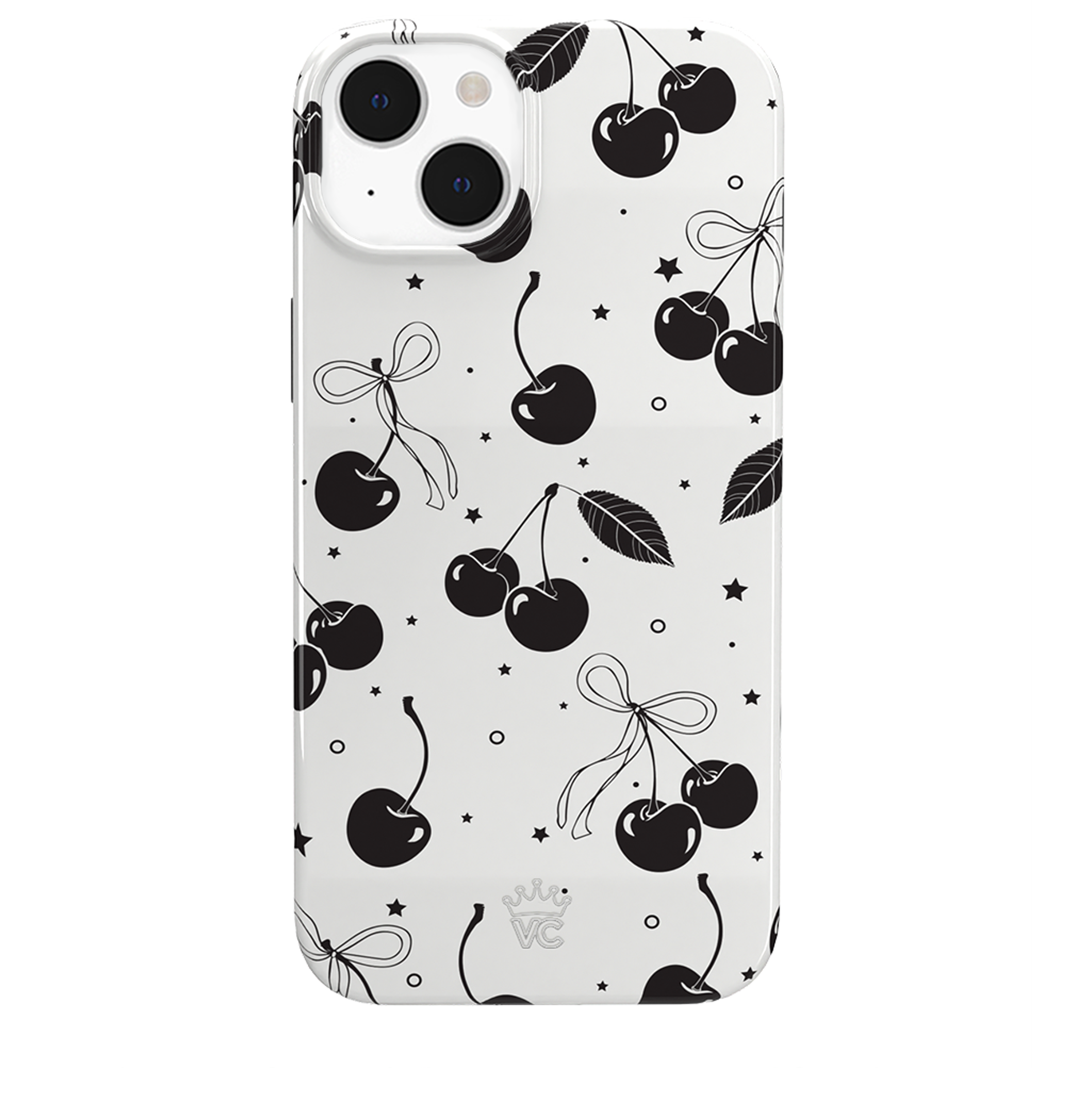 Cherry Noir iPhone Case - Stylish & Protective Phone Cover for iPhone Models - Perfect for Everyday Use, Travel, and Gifting