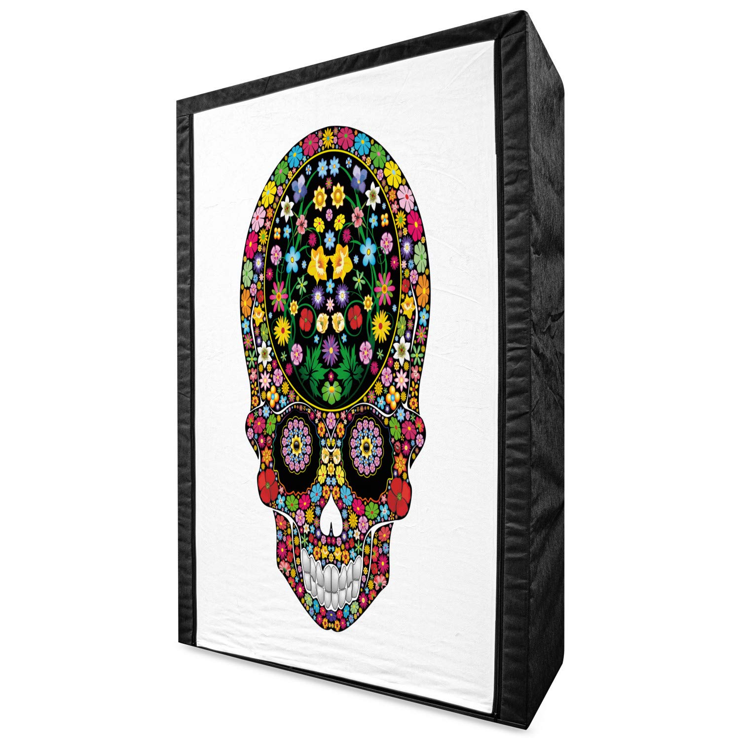 Ambesonne Sugar Skull Portable Fabric Wardrobe - 42.5