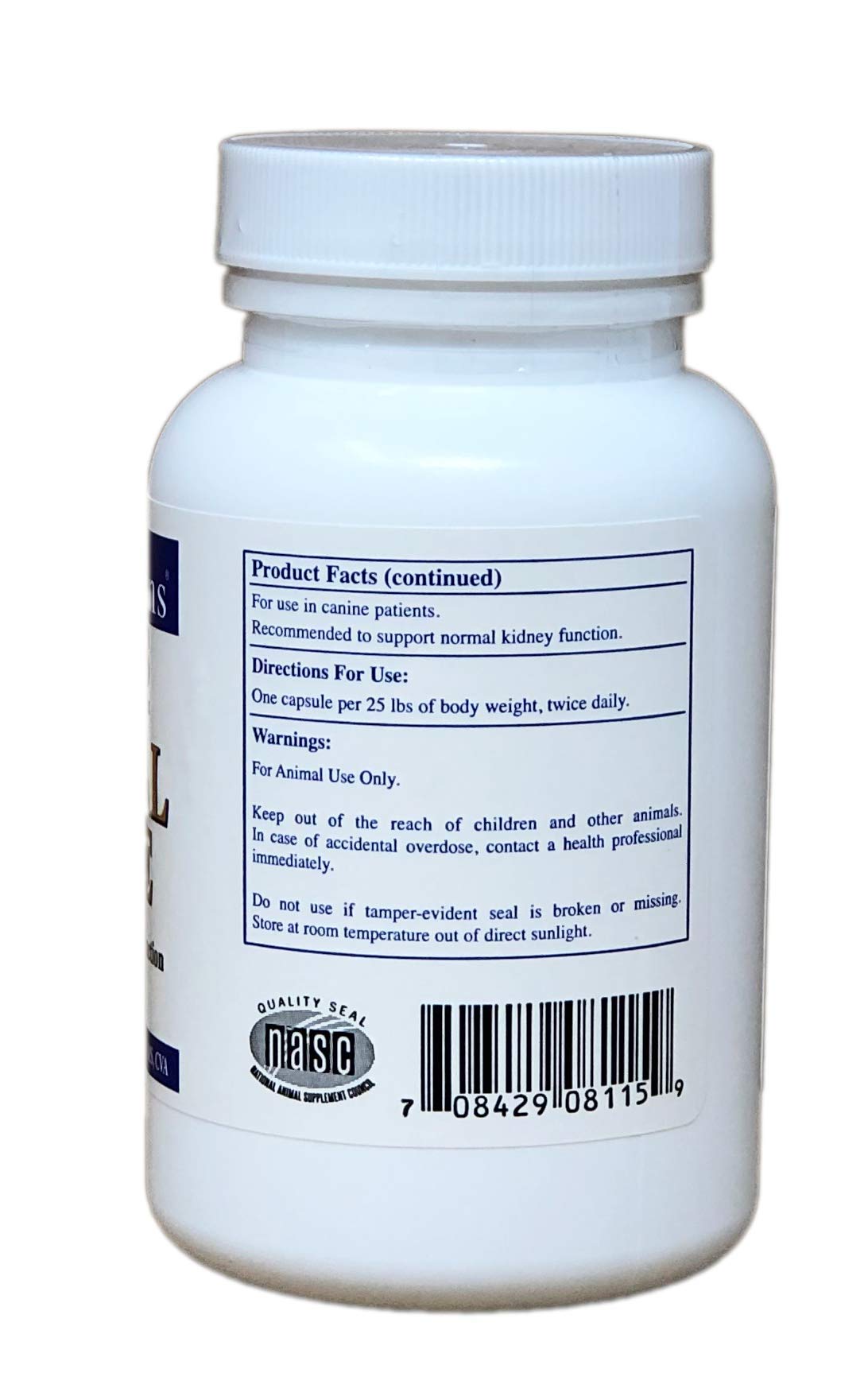 Rx Vitamins Rx Renal Canine Supplement - 120 Capsules for Dog Kidney Support | Promotes Renal Health & Urinary Function in Senior Dogs