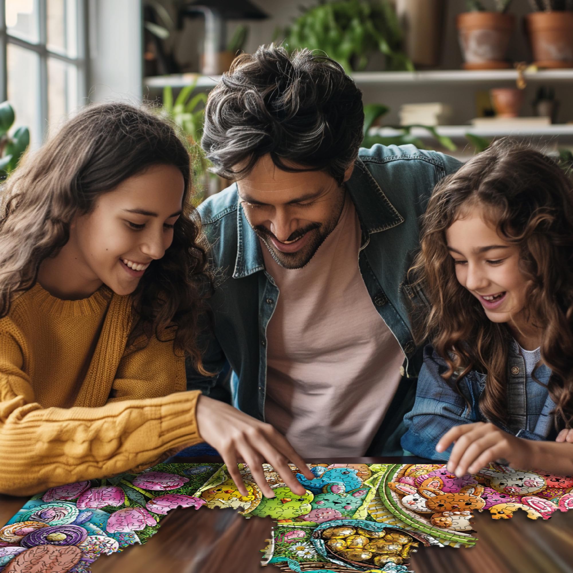 White Mountain Eggs Easter 1000-Piece Jigsaw Puzzle for Adults & Families – 24