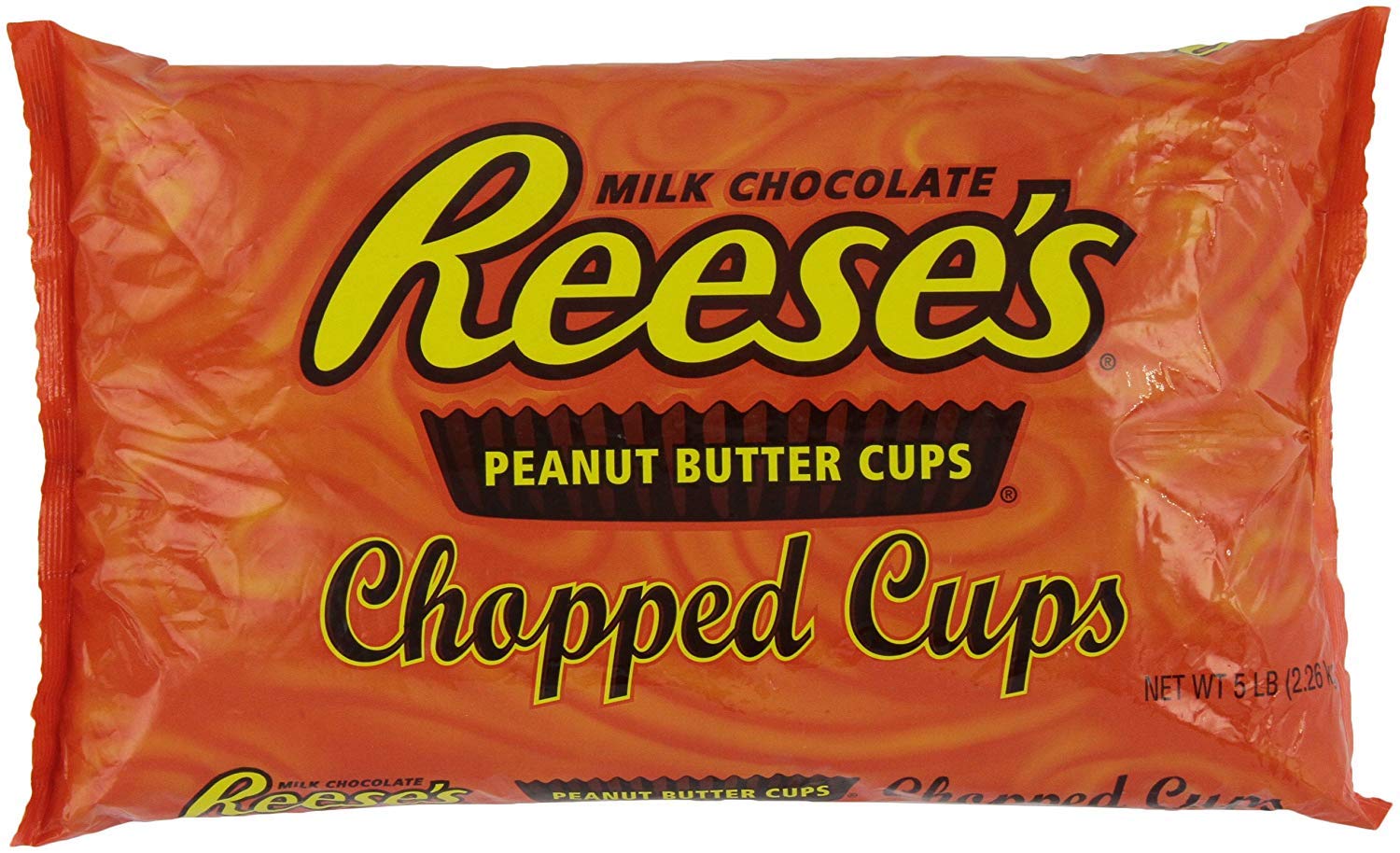 Reese's Milk Chocolate Peanut Butter Cups - 5 Pound Bulk Bag for Baking, Snacking & Gifting | Individually Wrapped Candy for Parties, Holidays & Desserts