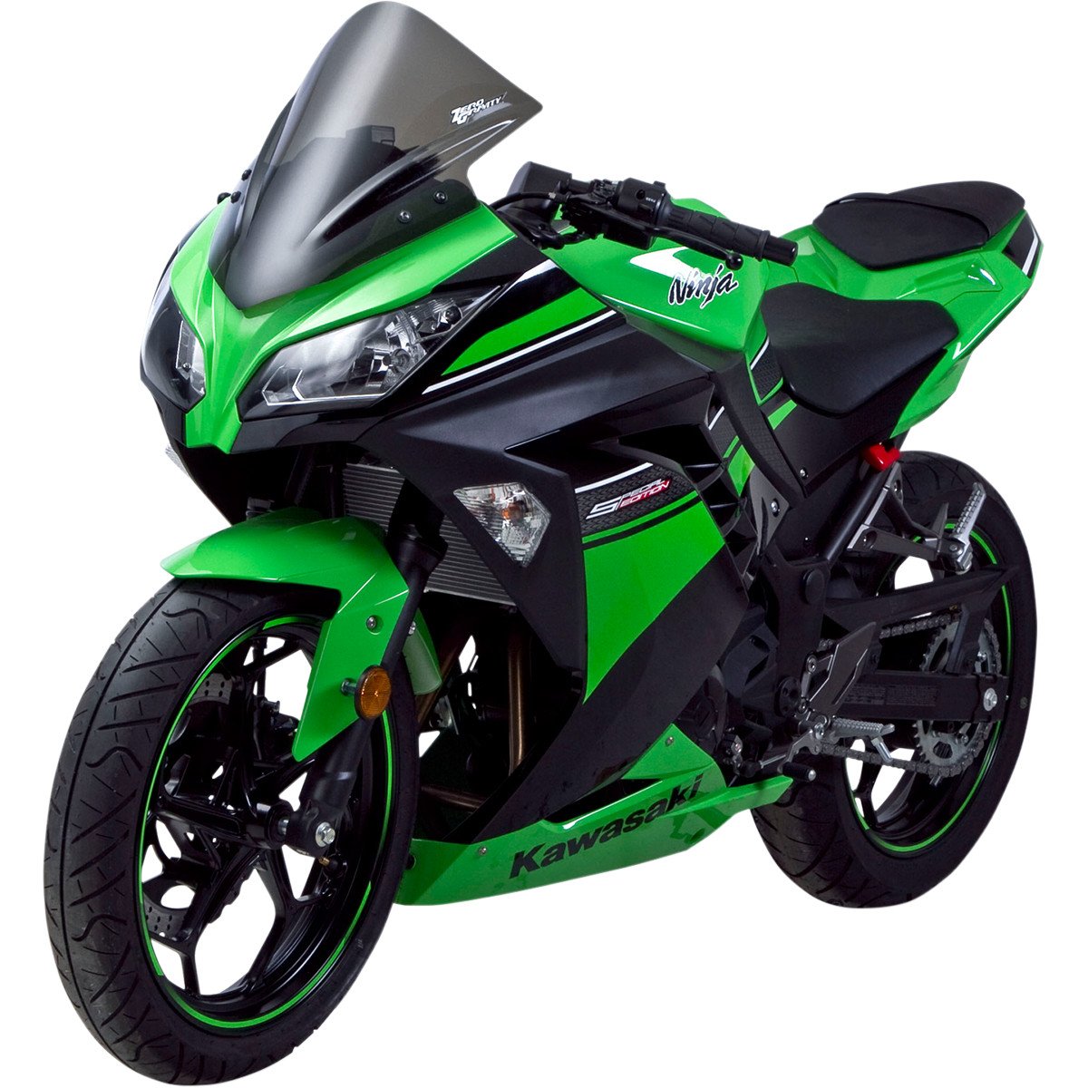 Zero Gravity Corsa Windscreen - Smoke 24-282-02 Motorcycle Windshield for Sport Bikes | High-Quality Polycarbonate Shield for Harley, Ducati, Yamaha | Perfect for Touring, Racing & Long-Distance Riding