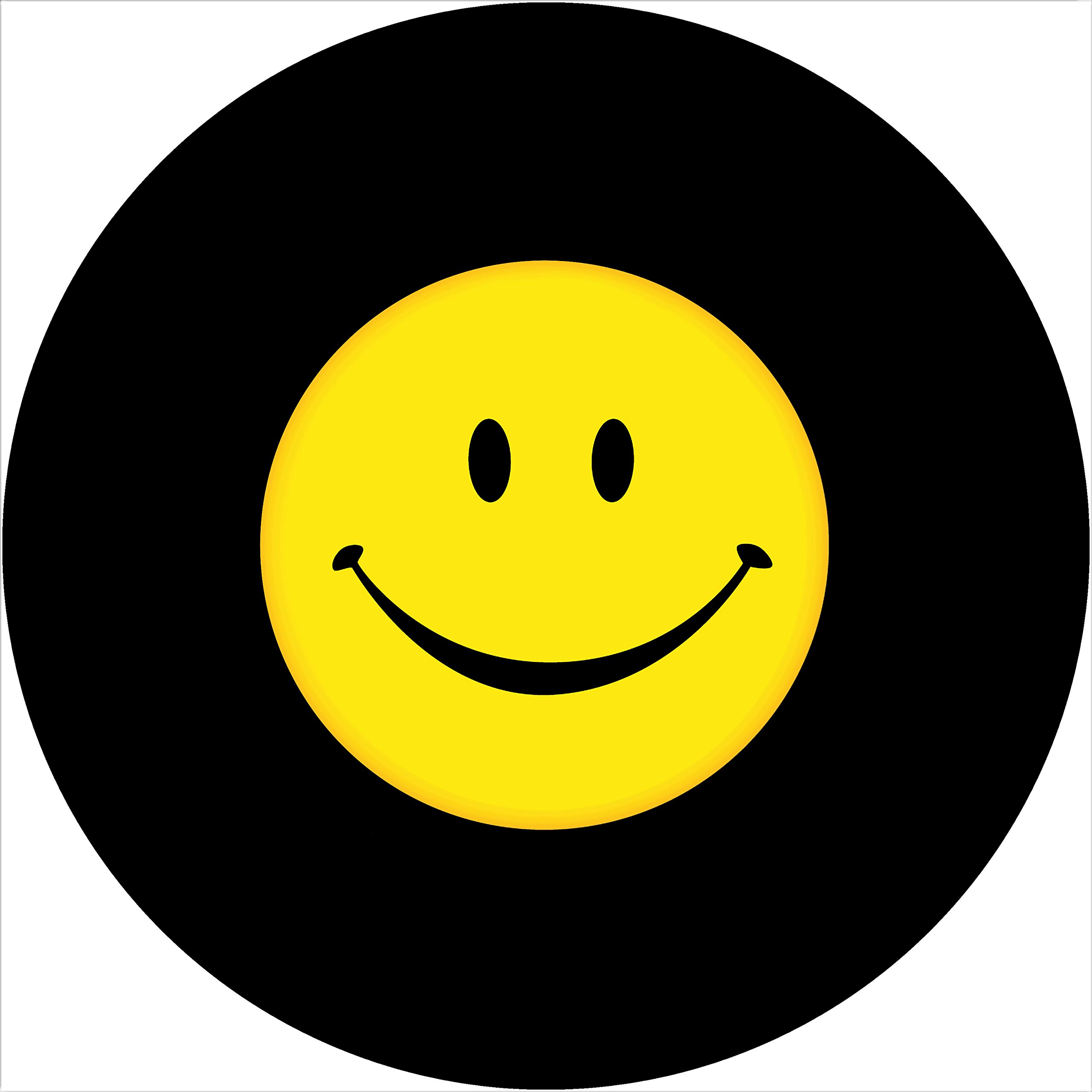 Smile Face Black Border Universal Spare Tire Cover - Fits Any Make & Model (285/70R17 Size) with Centered Backup Camera Option - Perfect for Jeeps, Trucks & SUVs Off-Road Adventures