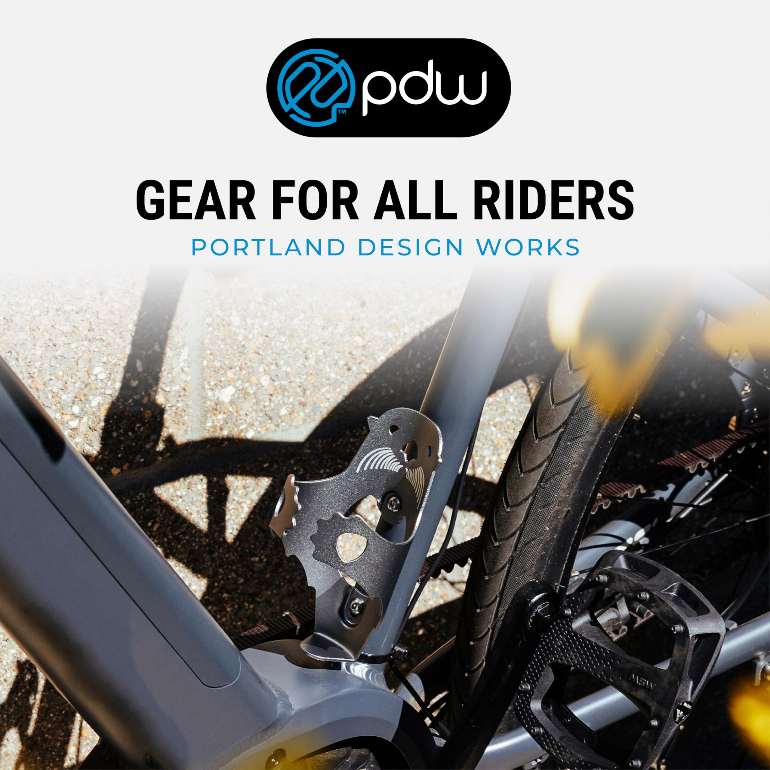 Portland Design Works Lightweight Bike Water Bottle Cage Holder - Otter Cage, Gray - Perfect for Road Bikes, Mountain Bikes & Commuting