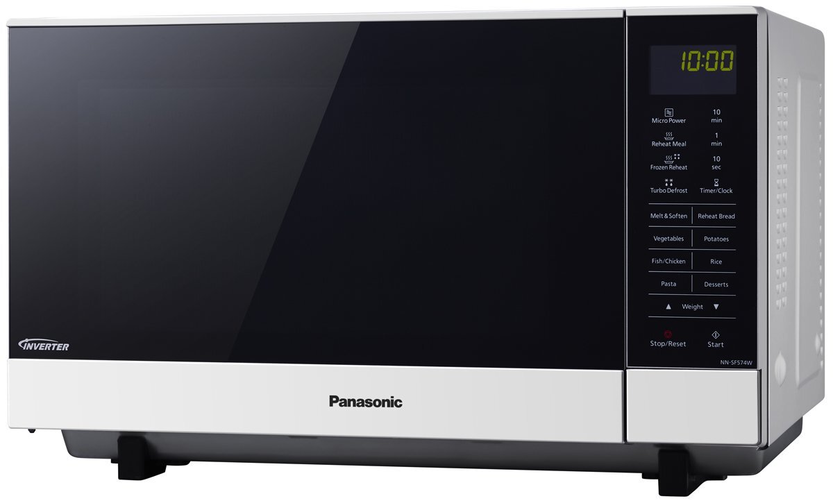 Panasonic 27L Inverter Microwave Oven 1000W with Genius Sensor - NNSF564WQPQ - Perfect for Quick Meals, Reheating & Family Cooking