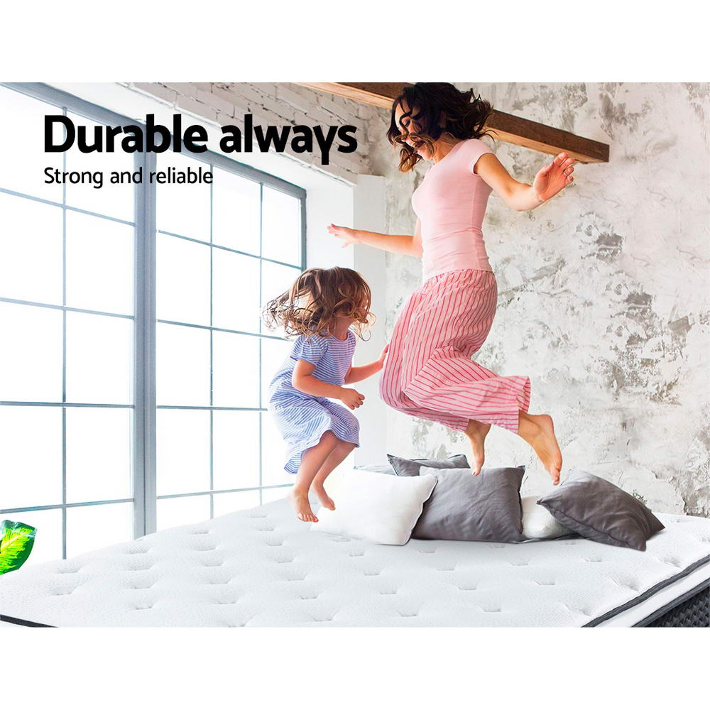 Bonita Euro Top Bonnell Spring Mattress 21cm Thick King Single - Premium Comfort for Bedroom, Guest Room & Dormitory Use