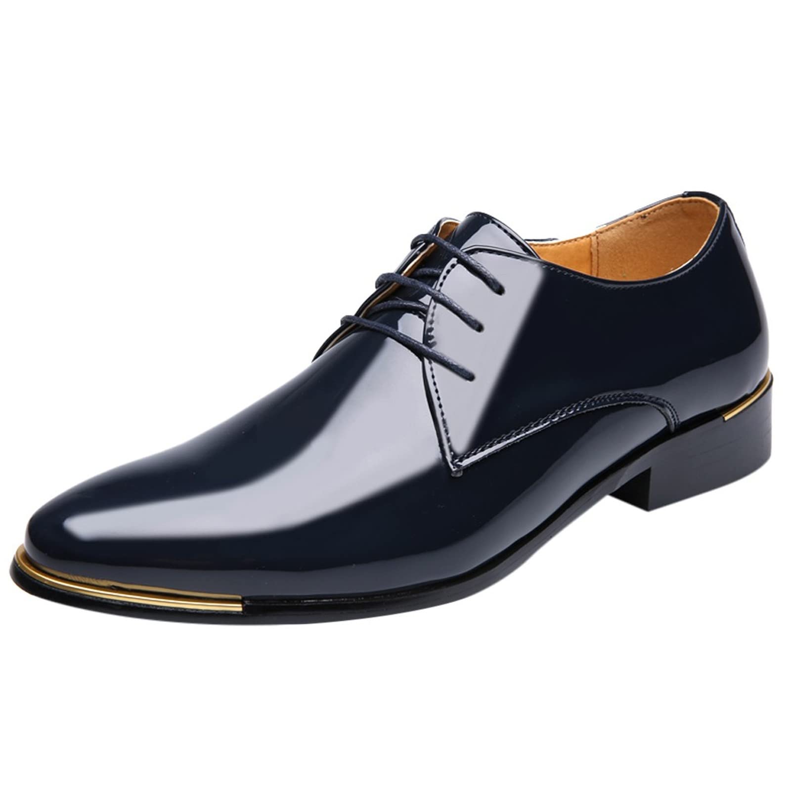Men's Pointed Toe Business Casual Leather Shoes - Classic Style for Office & Formal Wear - Comfortable & Durable for Daily Use