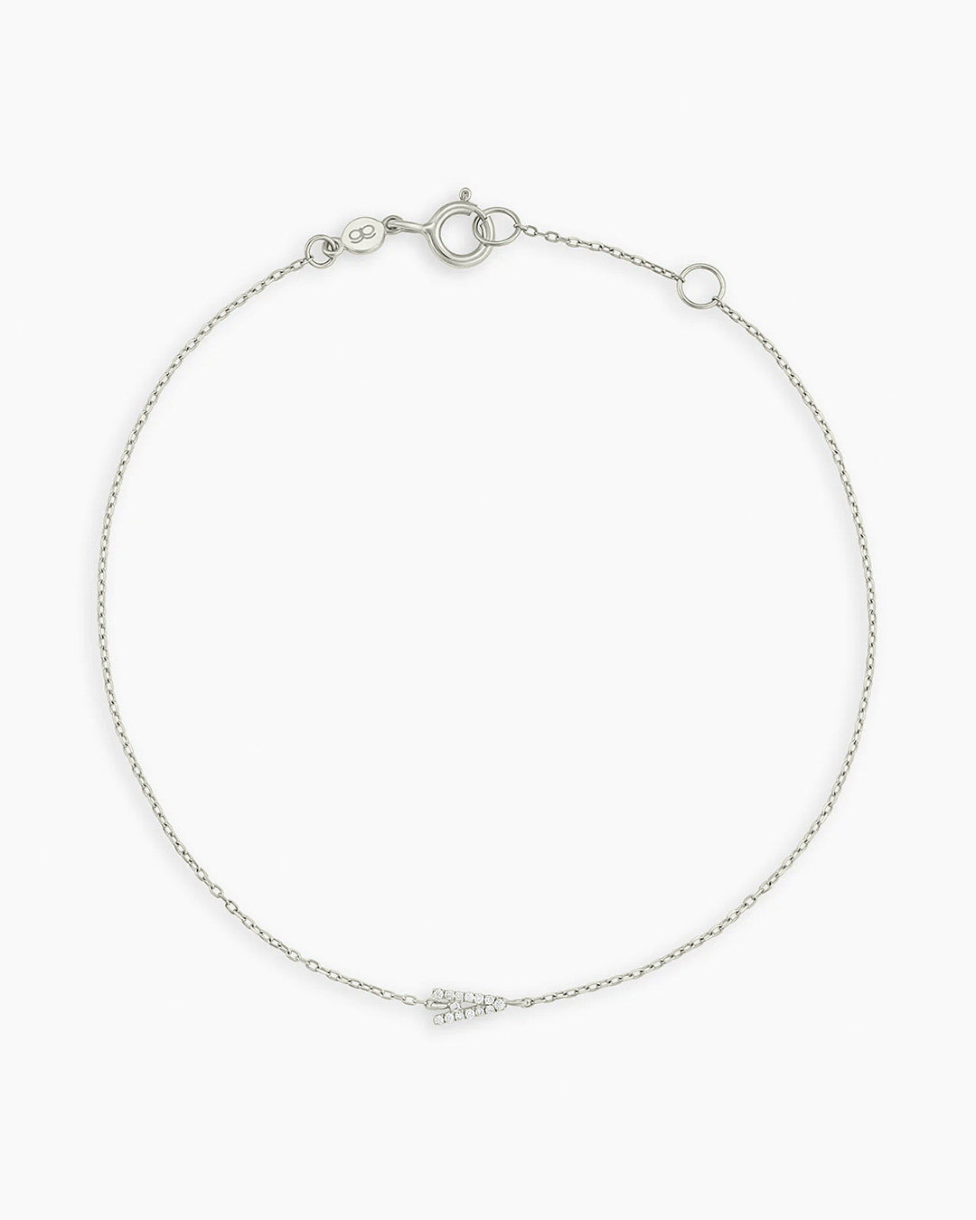 Diamond Pavé Alphabet Bracelet - Personalized Initial Letter Bracelet for Women, Sterling Silver or Gold Plated, Elegant Gift for Birthday, Anniversary, Valentine's Day | Perfect for Everyday Wear & Special Occasions