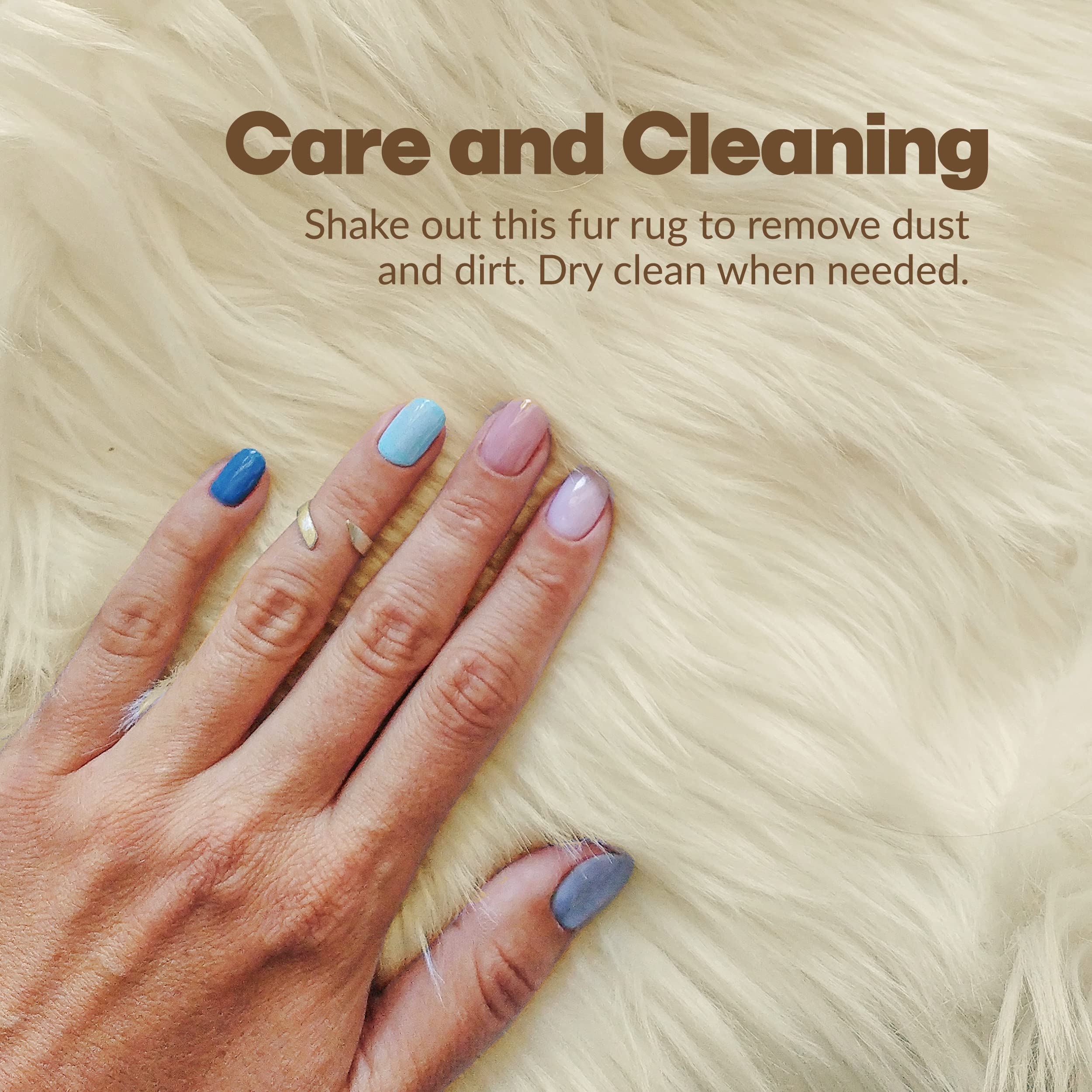Premium Natural Sheepskin Rug - 2.5