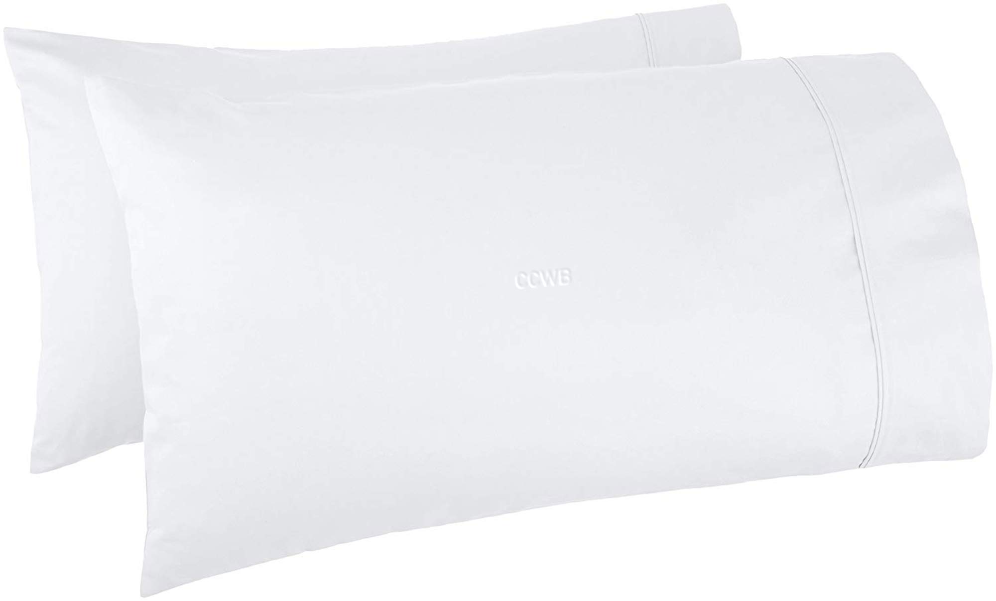 Premium Oversized Queen Pillowcase - 100% Egyptian Cotton 600 Thread Count - Fits Fluffy & Pancake Pillows - Extra Tall Sleeve Design - Perfect for Luxury Bedding & Home Decor