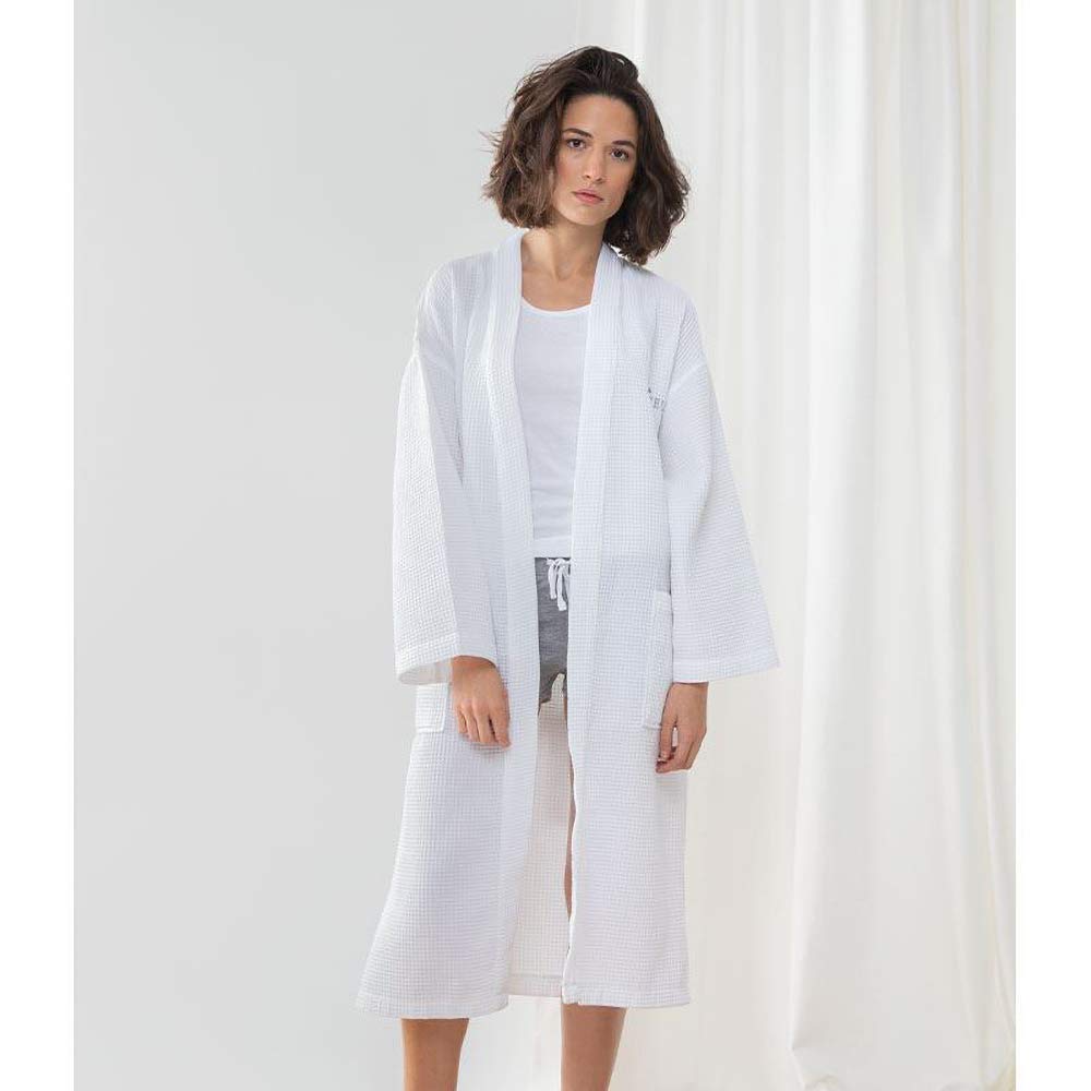 Premium Waffle Weave Bath Robe & Towel Set - 220 GSM Ultra Soft & Absorbent - Perfect for Spa, Hotel, Home Relaxation & Gift Giving