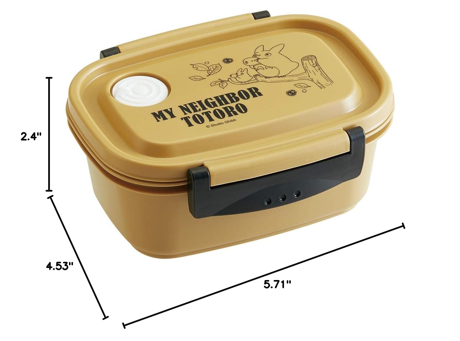 Eco-Friendly Bento Lunch Box with Lid - Cute My Neighbor Totoro Ghibli Design for Kids & Adults - Perfect for School, Office & Picnic Food Storage