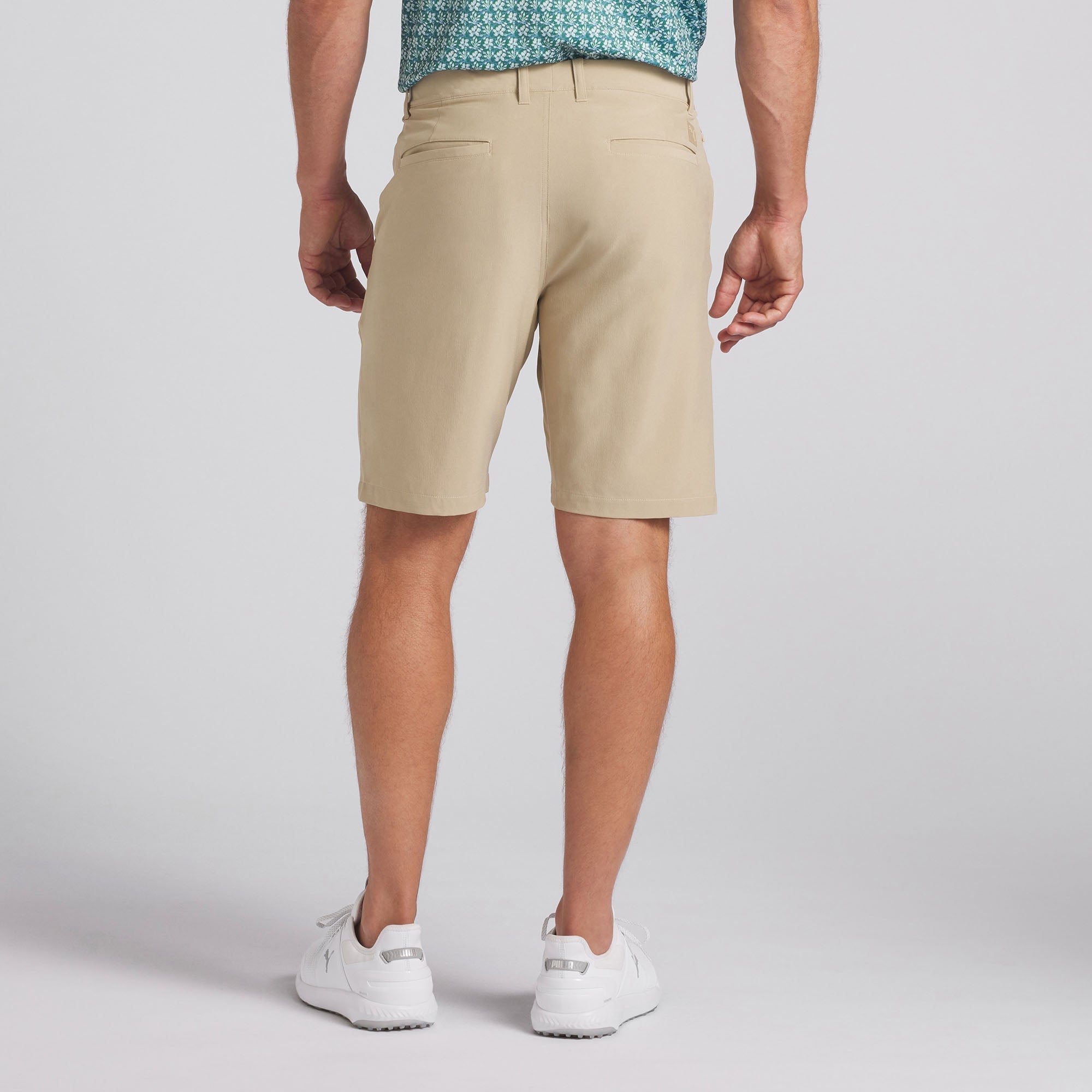 101 Solid 9 Golf Shorts for Men - Comfortable & Breathable Prairie Tan Performance Shorts - Perfect for Golfing, Casual Wear & Outdoor Activities