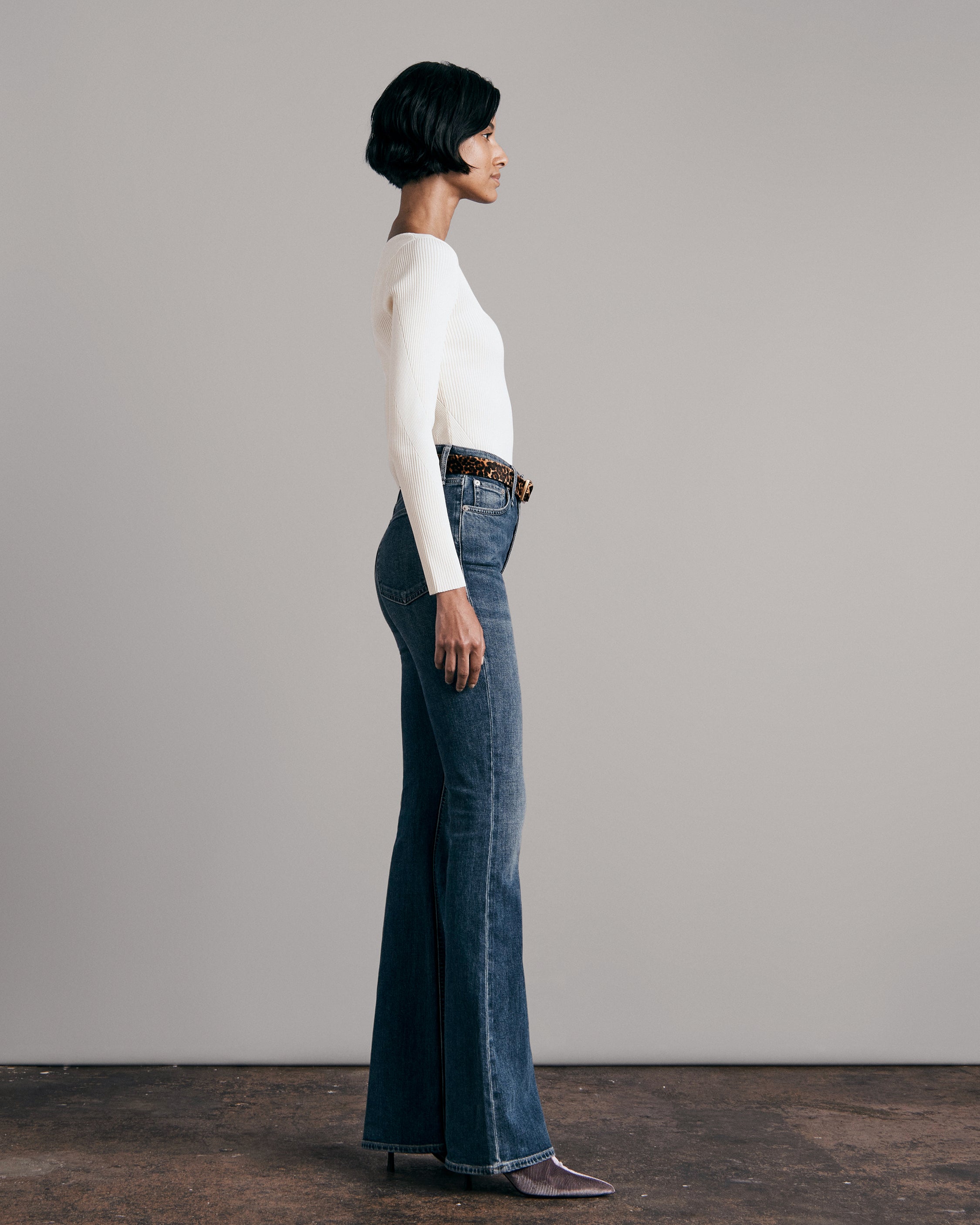 Asher Square Neck Long Sleeve T-Shirt for Women - Casual Stretch Cotton Blouse - Perfect for Work, Date Night & Everyday Wear