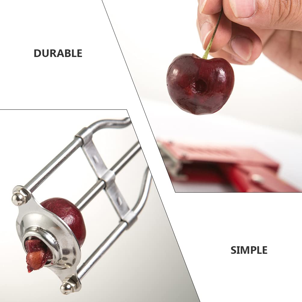 Stainless Steel Fruit Corer & Pitter - Cabilock Fruit Core Remover Tool for Apples, Pears, Peaches - Kitchen Gadget for Baking, Canning & Fruit Prep