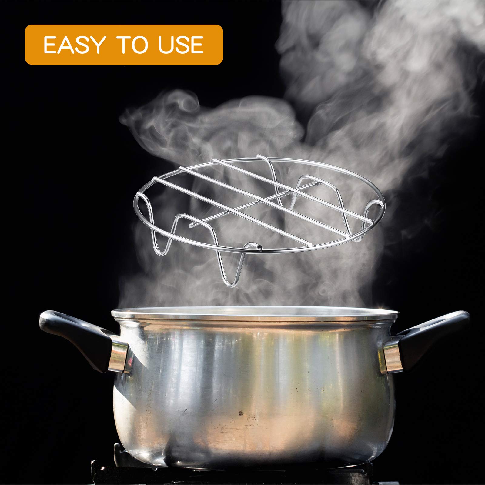 2-Piece Stainless Steel Roasting & Cooling Rack Set - 9.8