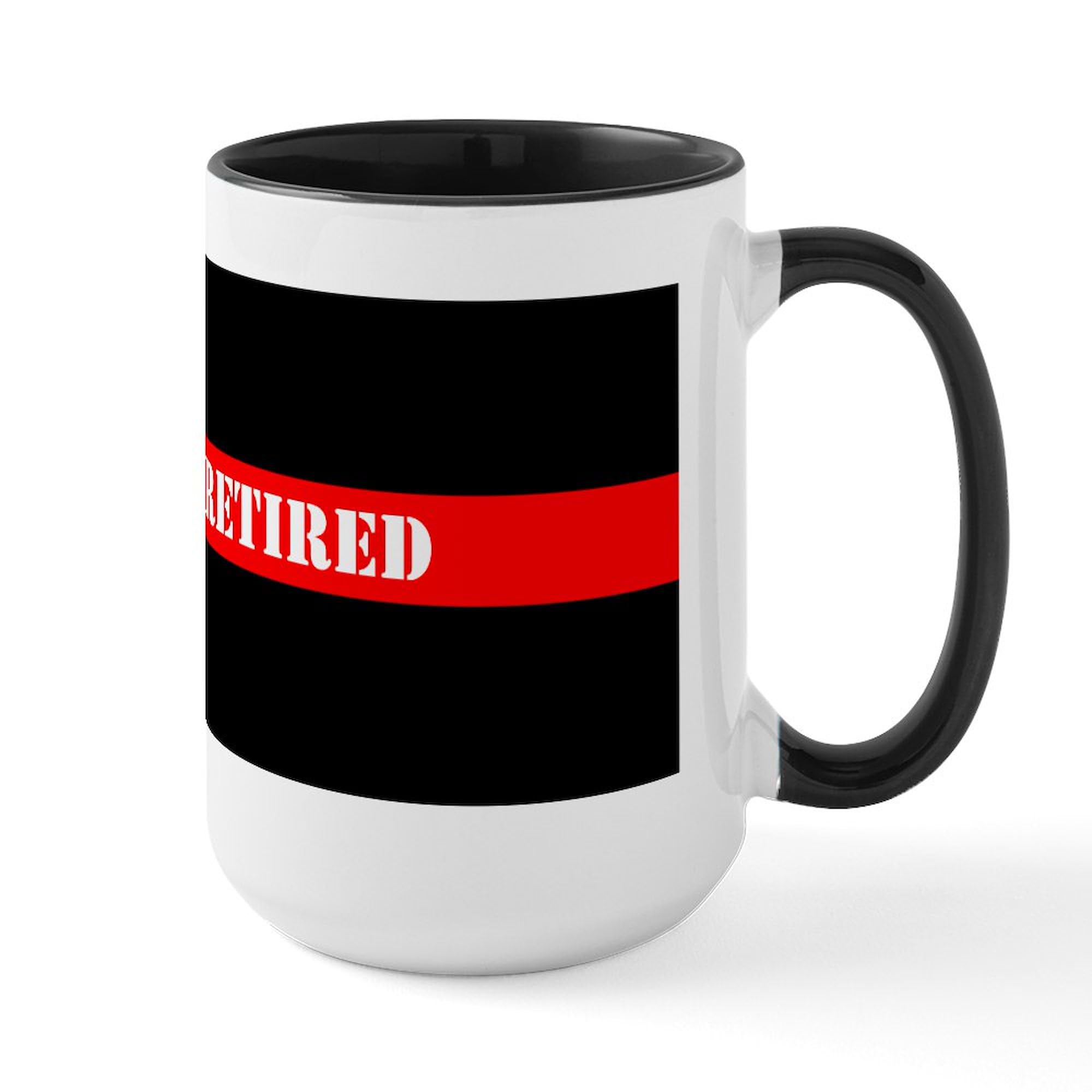 Retired Firefighter Ceramic Coffee Mug 15 oz (444 ml) - Perfect Gift for Firefighters, First Responders & Retirement Celebrations - Ideal for Coffee, Tea & Hot Beverages at Home or Office
