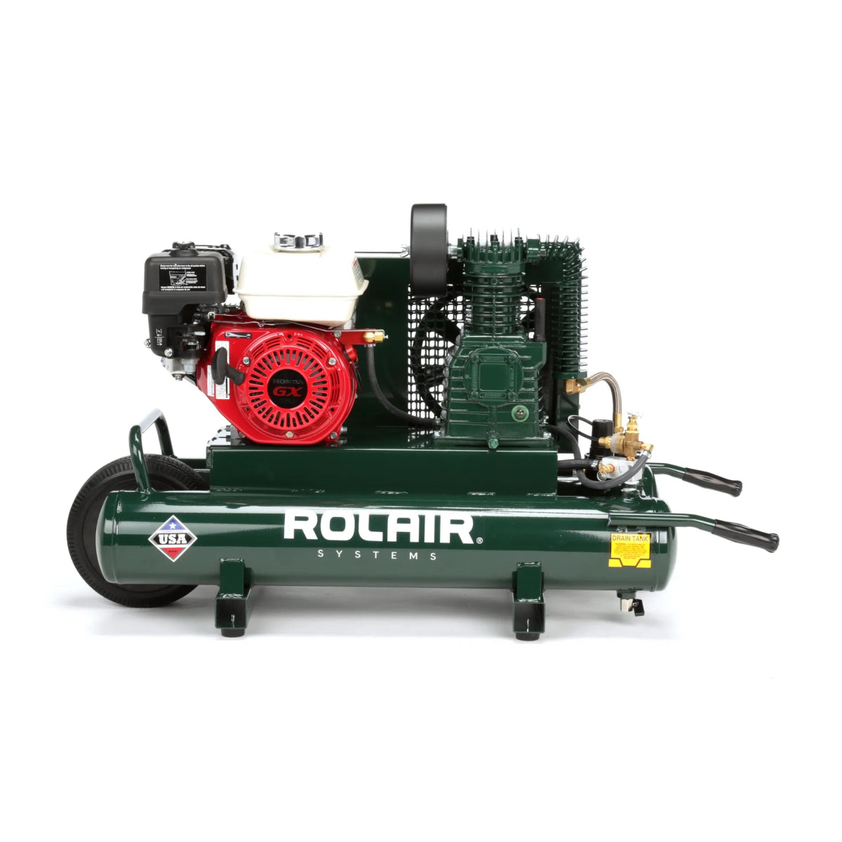 4090HK17 Wheeled Gas Air Compressor - Portable & Powerful for Construction, Auto Repair & Home DIY Projects