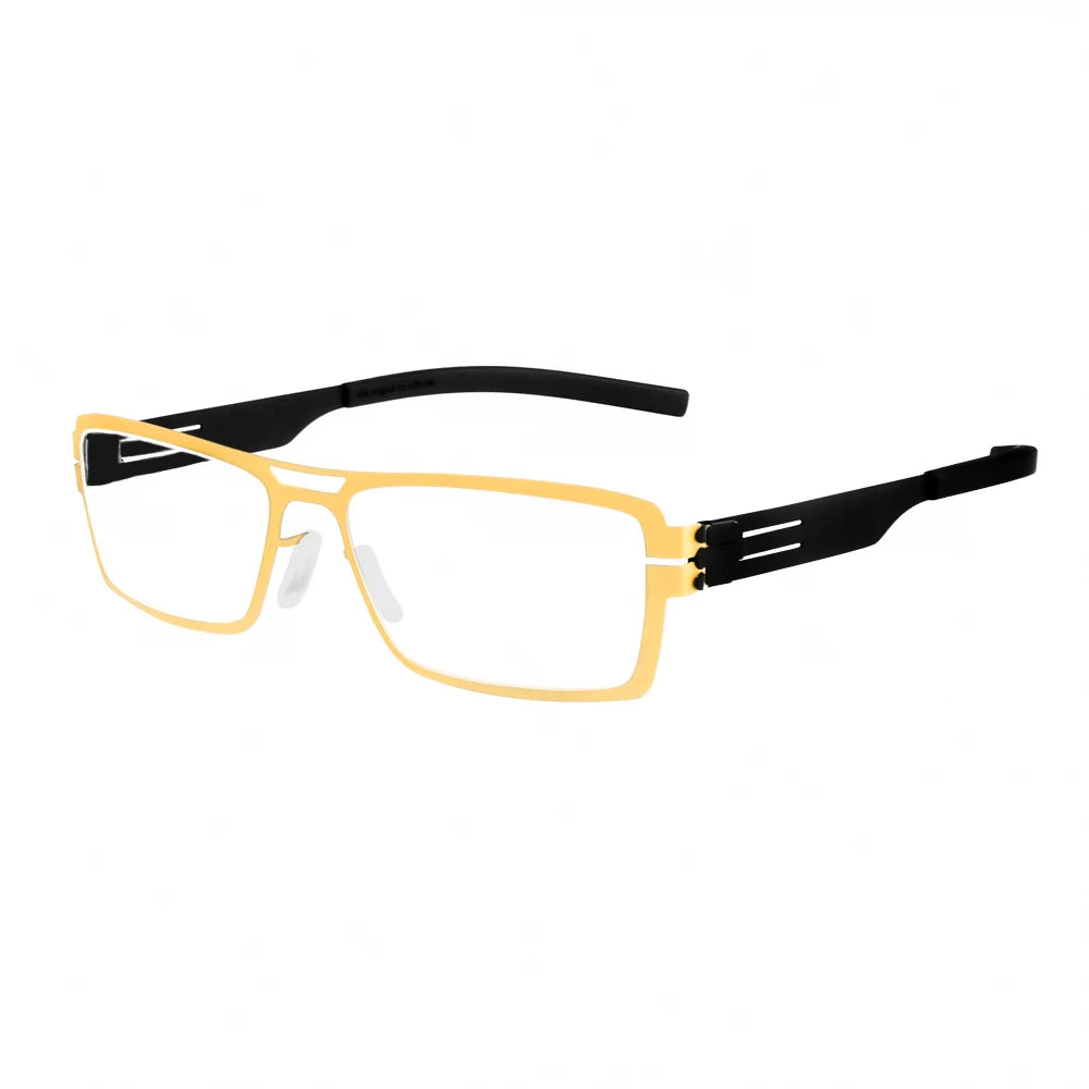 Aimee Unisex Full Rim Square Screwless Stainless Steel Eyeglasses Frame 1173 - Lightweight Durable Glasses for Men & Women, Perfect for Reading, Working & Daily Wear