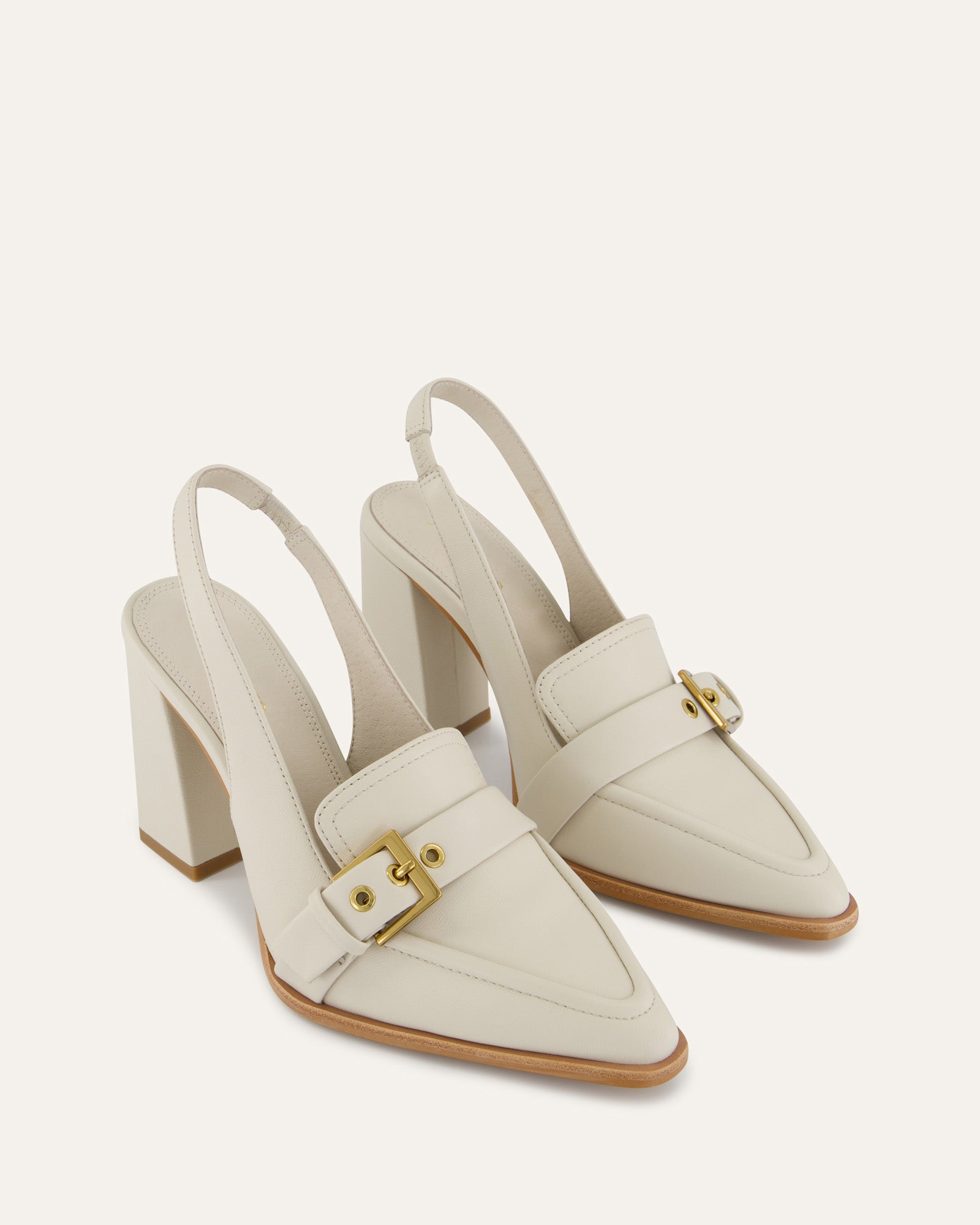 Stylish CODIE High Heels in Off-White Leather - Perfect for Weddings, Parties & Evening Events | Women's Fashion Shoes