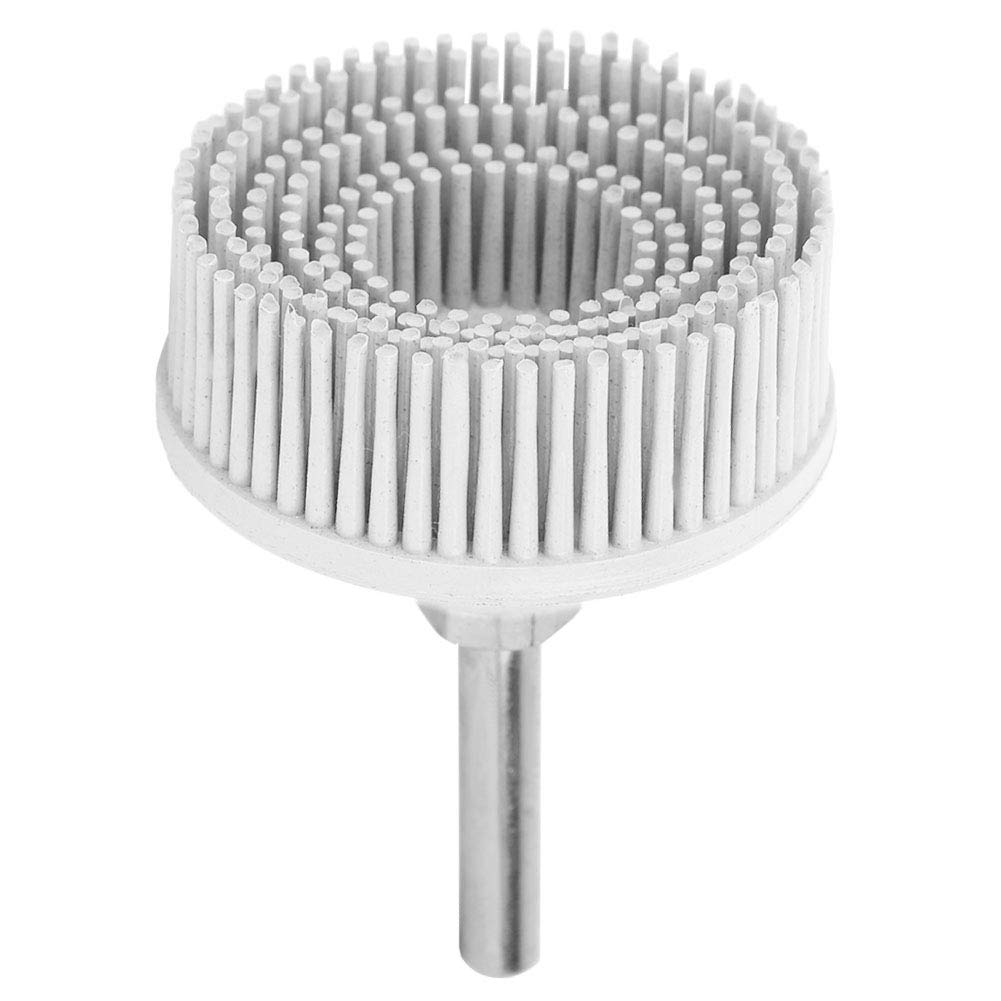 High Performance Bristle Disc Brush - Durable, Elastic & Efficient Polishing Brush for Metal, Wood & Plastic - Perfect for Grinding, Buffing & Surface Finishing (White)