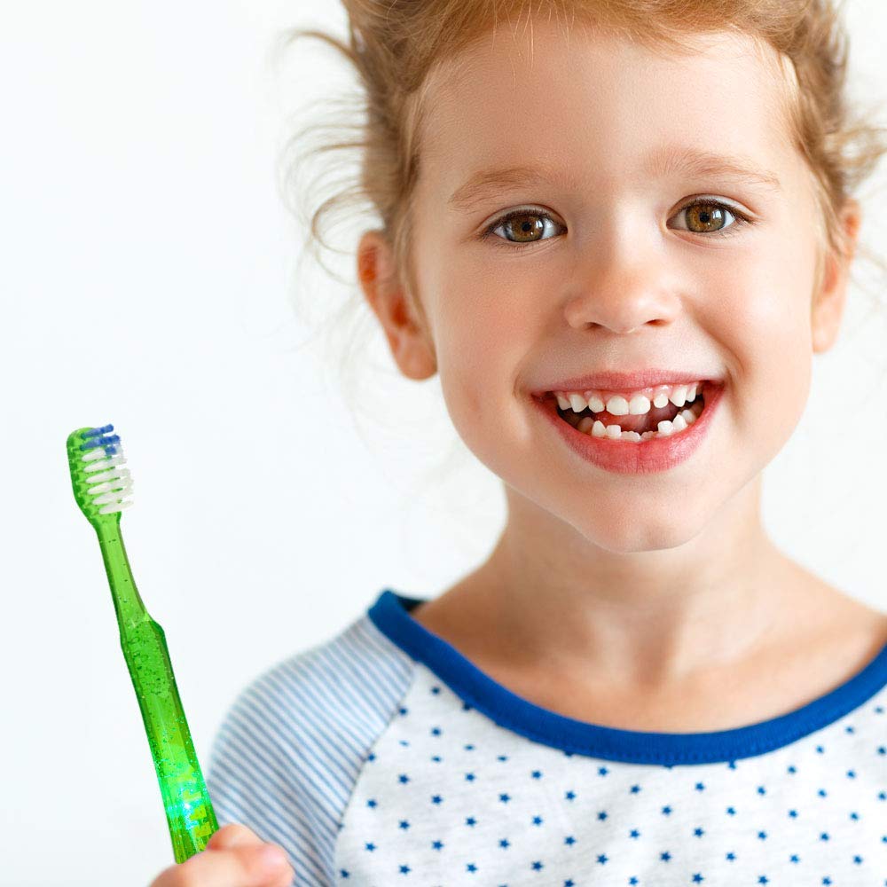 FIREFLY LED Light-Up Timer Kids Toothbrush with Suction Cup - 2 Pack | Fun Bath Time & Teeth Brushing Routine for Children | Perfect for Toddler Dental Care & Early Learning