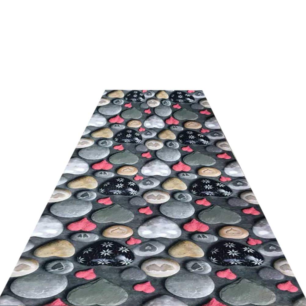 Non-Slip Machine Washable Runner Rug for Hallway & Kitchen - Soft Rubber Backing, 31