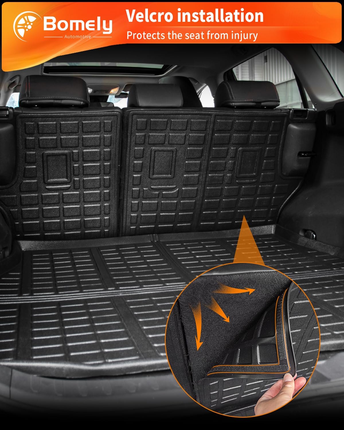 Premium All-Weather Floor Mats for 2019-2025 Toyota RAV4 - Custom Fit Cargo Liner, Trunk Mat & Back Seat Cover Protector | Durable Car Accessories for SUV Interior Protection (Great for Road Trips, Camping & Daily Commute)