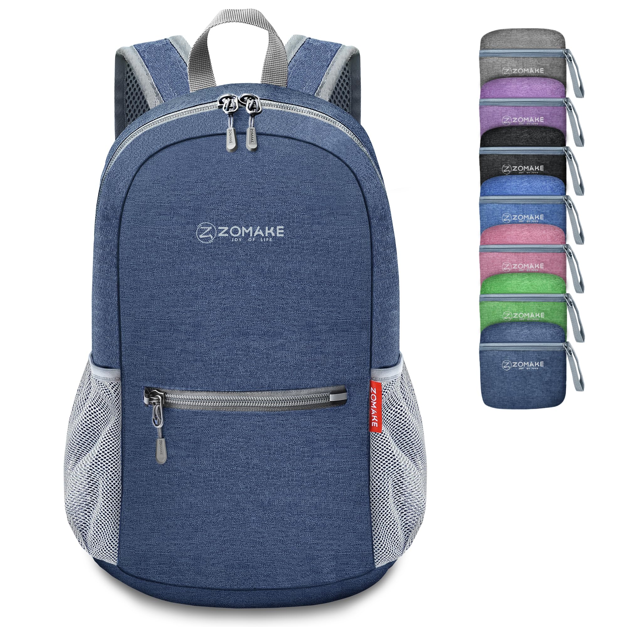 ZOMAKE 10L Lightweight Packable Hiking Backpack - Water-Resistant Foldable Daypack for Women & Men - Perfect for Travel, Camping, Hiking and Outdoor Adventures