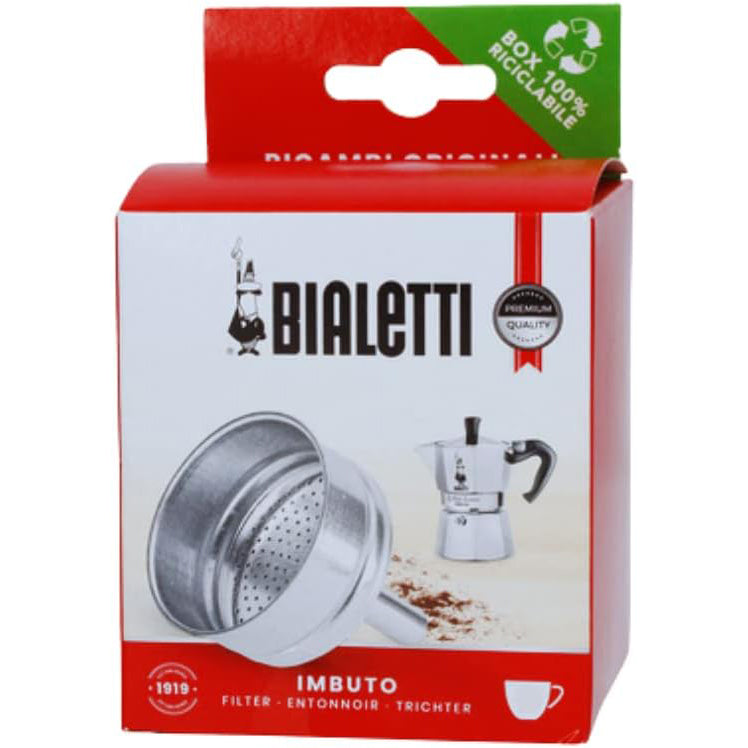 Bialetti Moka 3 Cup Funnel Filter Replacement - Compatible with Stovetop Espresso Makers - Perfect for Home Coffee Brewing & Italian Espresso Making