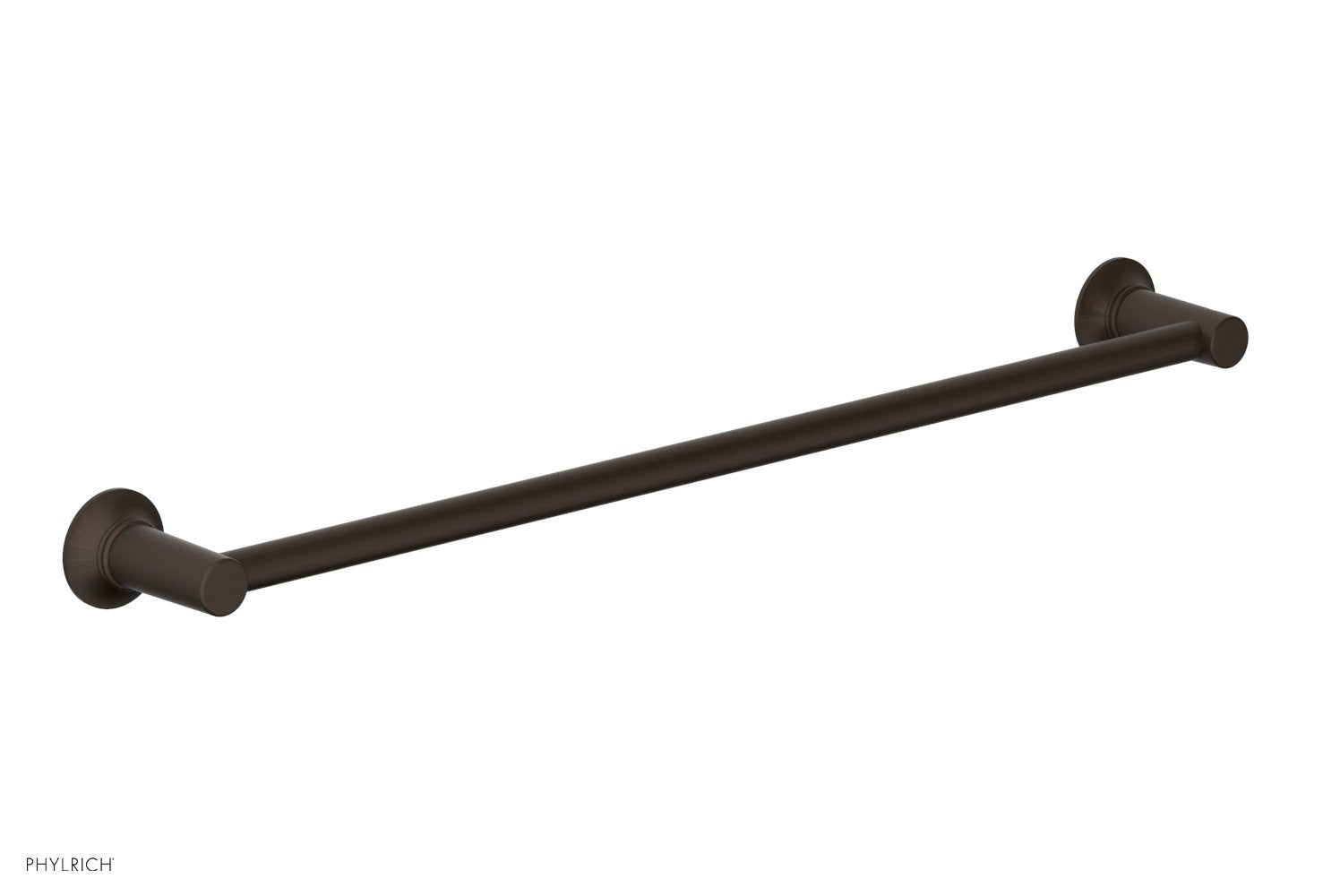 HEX MODERN 24-Inch Brushed Nickel Towel Bar - 50171 - Bathroom Towel Rack for Modern Homes, Spa, and Hotel Use