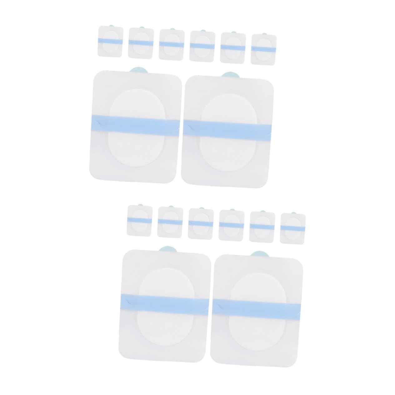 Baluue 2 Pack Underarm Sweat Stickers for Women - Absorbent Cotton Anti-Perspirant Pads with Release Paper (8 Sheets Each) - Stay Fresh & Dry All Day for Workouts, Yoga, and Daily Wear