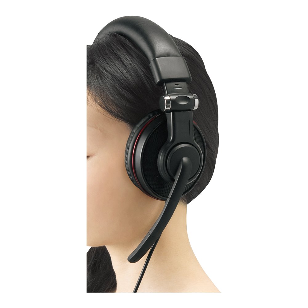 iBUFFALO Gaming Headset with 5.1 Channel Surround Sound - Black (BSHSUH05BK) - Perfect for PC, PS4, PS5, Xbox & Online Gaming
