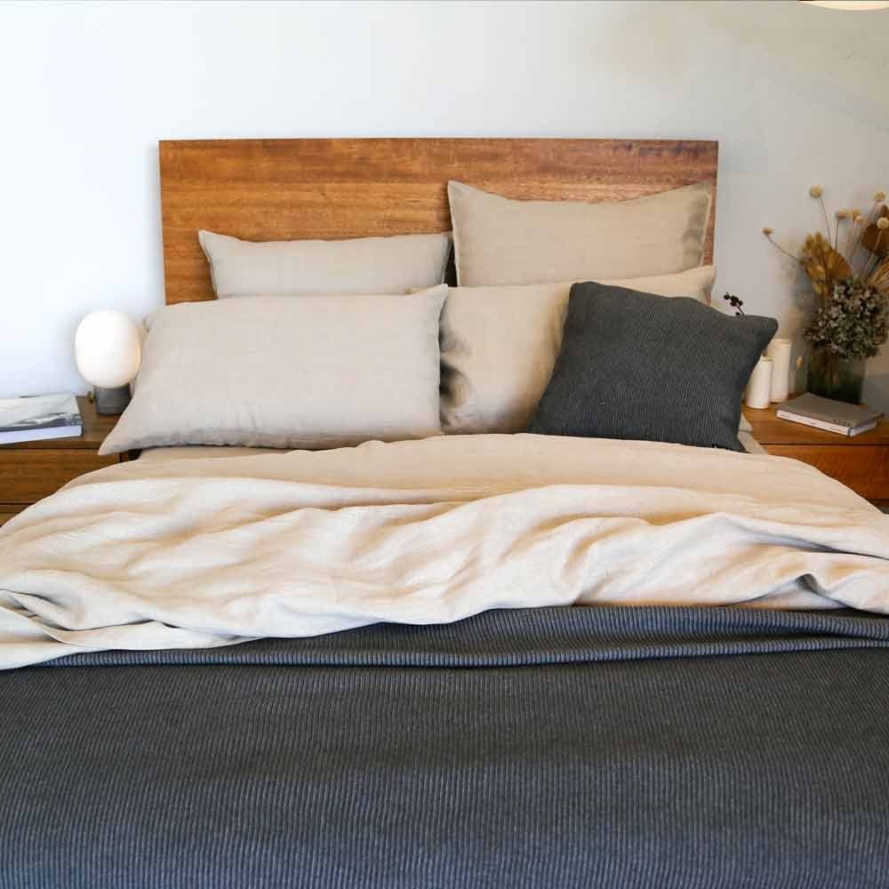 Premium Hemp Linen Sheet Set - Double Size | Organic & Breathable Bedding | Eco-Friendly & Hypoallergenic | Perfect for Hot Sleepers & Sustainable Home Decor