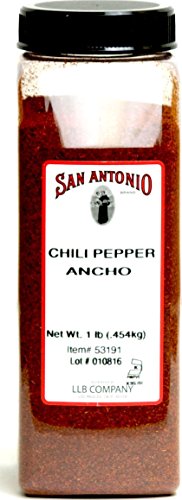 1-Pound Premium Ground Ancho Chile Pepper Powder - Authentic Mexican Spice for Cooking, Seasoning & BBQ - Perfect for Tacos, Chili & Meat Rubs