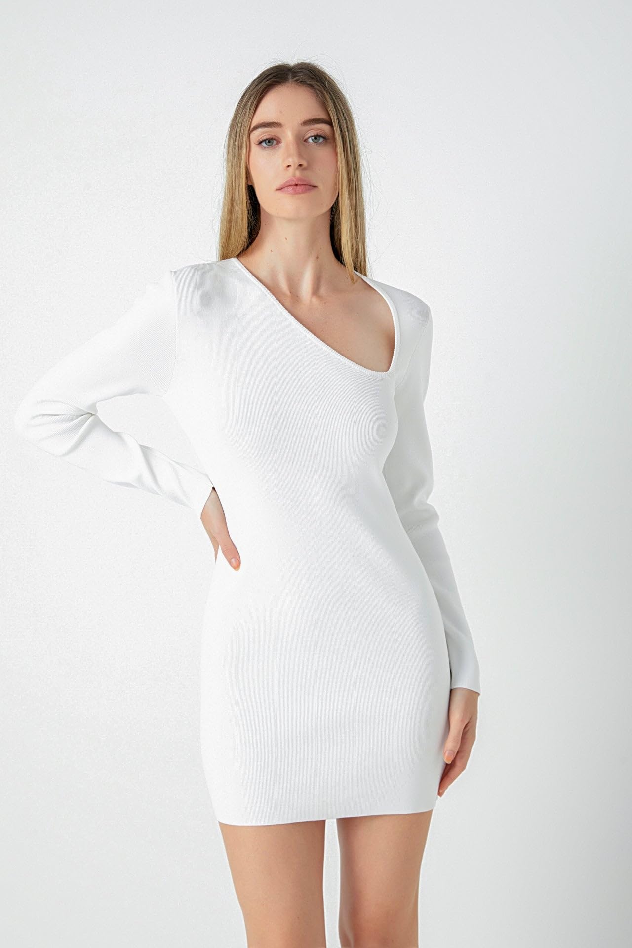 Endless Rose Women's Sexy Cut Out Long Sleeve Mini Dress - Bodycon Party Dress for Night Out, Club, Date Night & Special Occasions