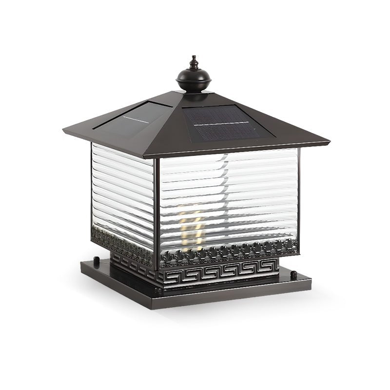 Liora Solar Pagoda Outdoor Light - Waterproof LED Garden Lights for Patio, Yard, Pathway - Energy Efficient Solar Powered Landscape Lighting for Home Decor
