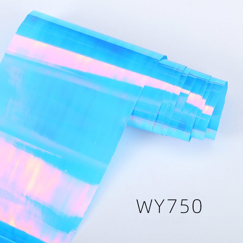 Premium WY Series Heat Transfer Foil Roll for DIY Crafts, T-Shirts & Apparel - Metallic & Holographic Designs for Custom Clothing, Bags & Home Decor Projects