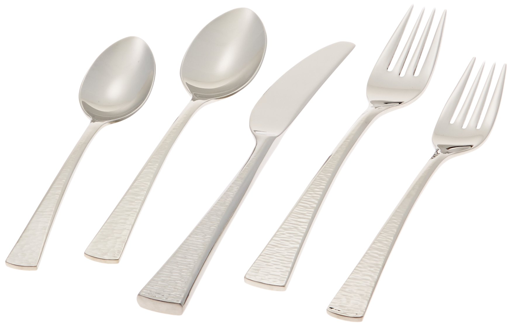 Gorham 871430 Biscayne 65-Piece Stainless Steel Flatware Set, Silverware for 12 - Elegant Dining Utensils for Restaurants, Weddings & Formal Dinner Parties