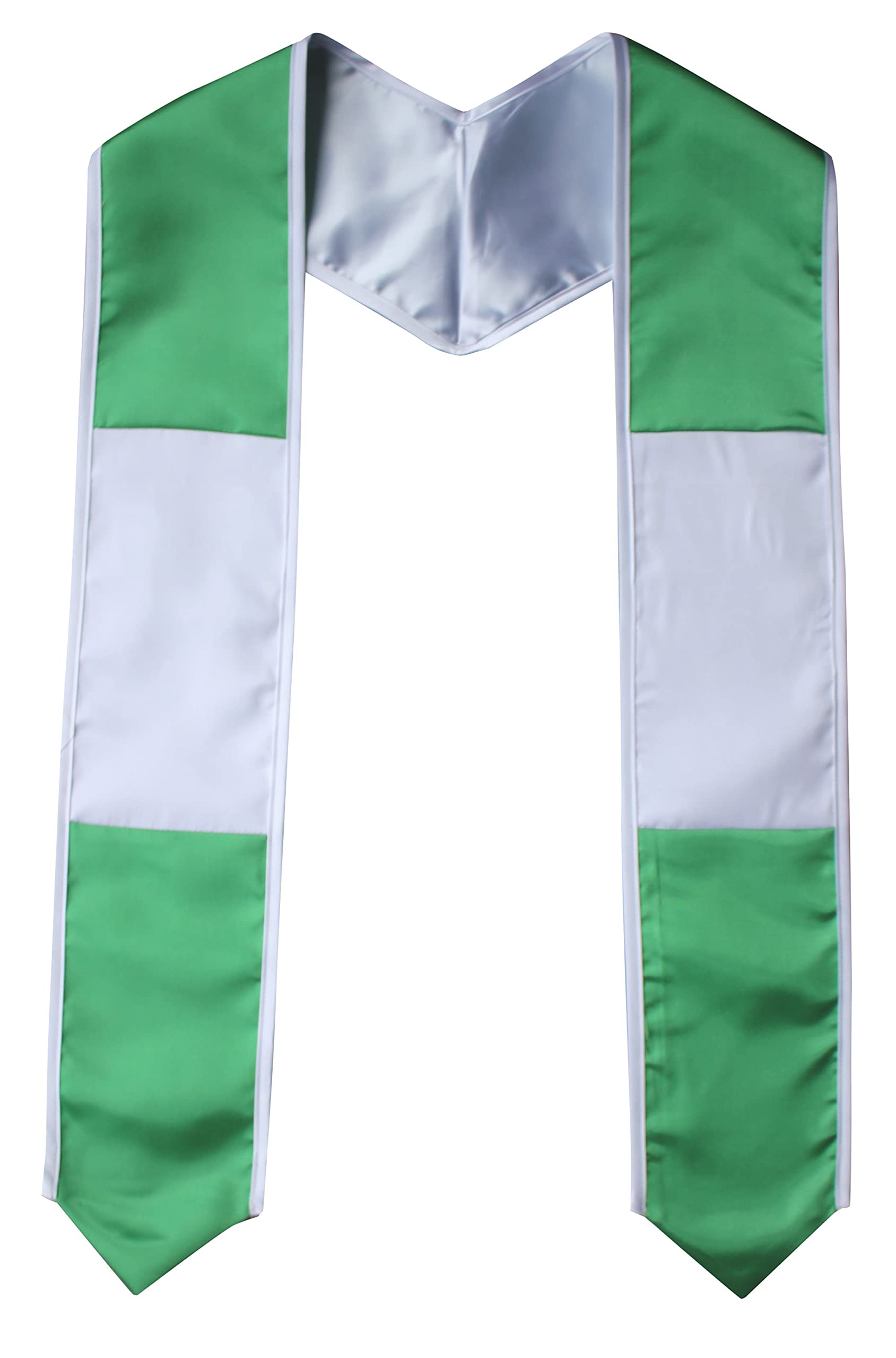 Del Mex Nigeria Flag Graduation Stole Sash - International Student Graduation Accessory for Ceremony, Cultural Pride & Celebration