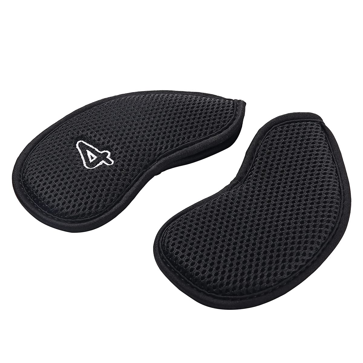 12Pcs Golf Iron Head Covers Set - Mesh Club Head Protectors for Most Irons (Black) | Perfect for Golf Club Protection & Organization | Ideal for Travel, Storage & Course Use