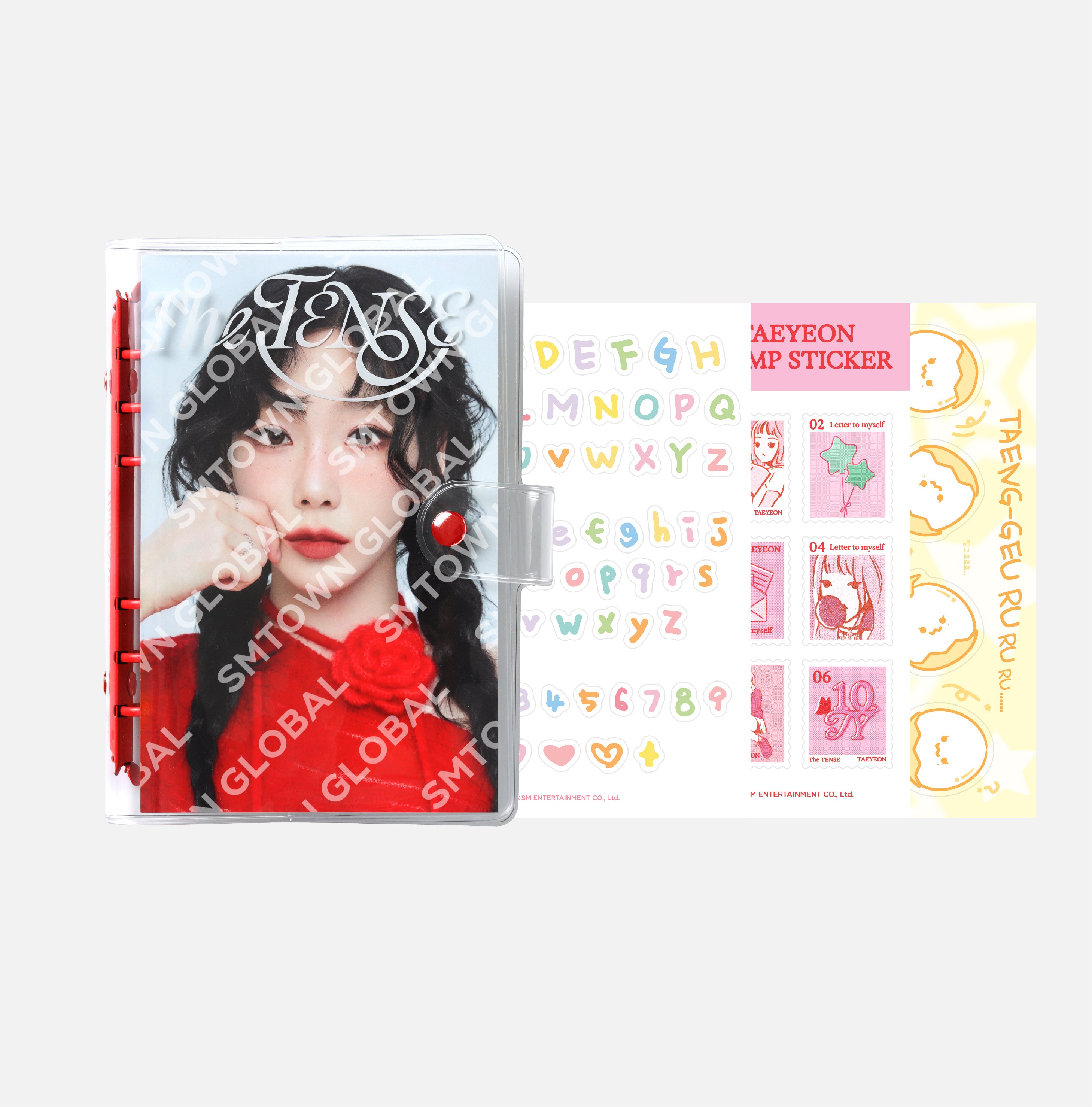 Taeyeon Concert Photo Card Binder & Sticker Set - The TENSE MD - Perfect for K-Pop Collectors, Fan Memorabilia Organization, and Concert Souvenir Display