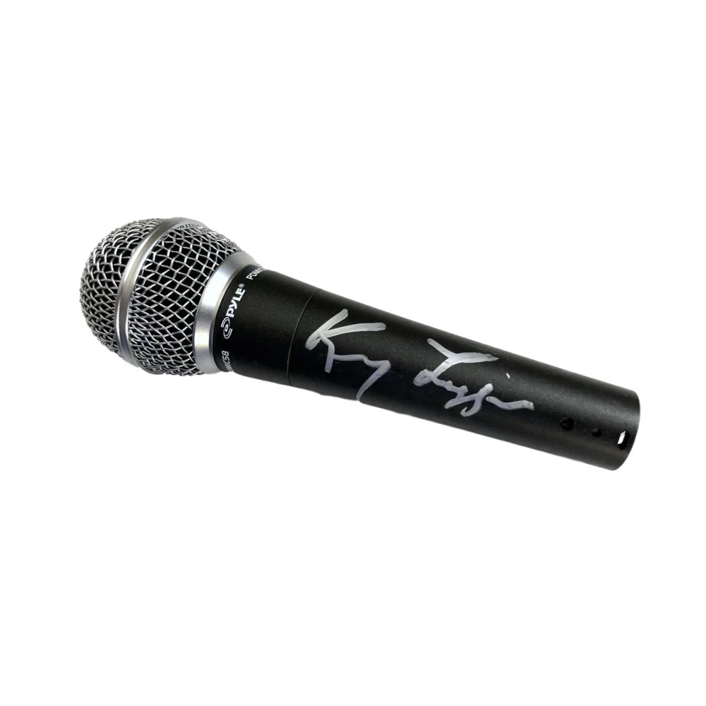 Kenny Loggins Hand Signed Microphone with BAS COA - Authentic Autograph from Alive Full Sail Album - Perfect for Music Collectors & Memorabilia Displays