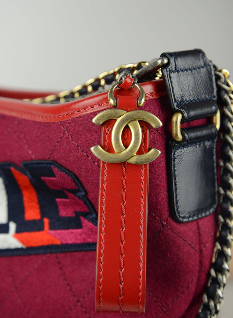 Chanel Gabrielle Red and Blue Leather Shoulder Bag - Luxury Designer Handbag for Women, Perfect for Parties, Work & Everyday Use