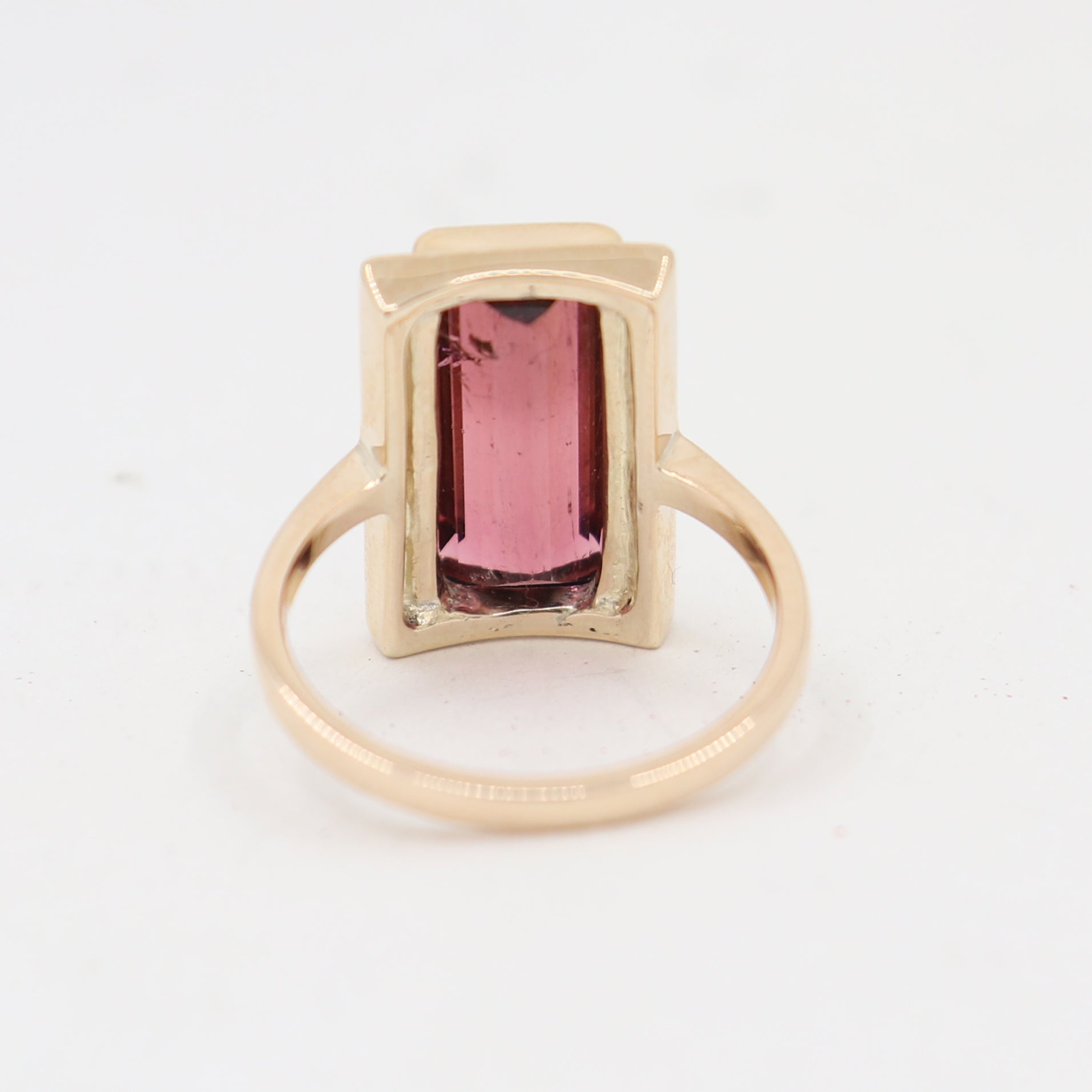 Exquisite Raspberry Tourmaline and Diamond Ring for Women - Elegant Pink Gemstone Jewelry for Engagement, Wedding, and Special Occasions