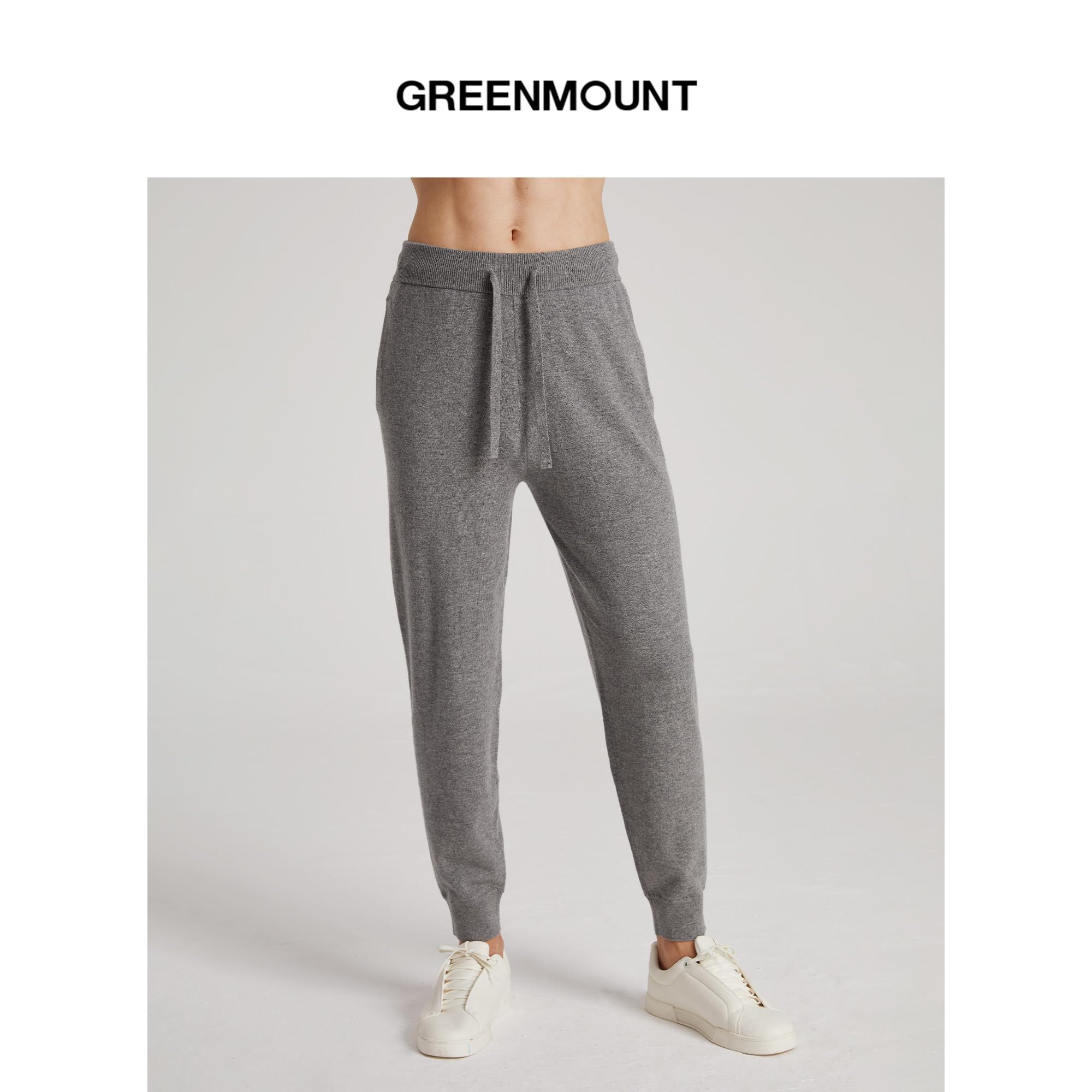 Premium Men's Cashmere Jogger Sweatpants - Ultra Soft & Warm Winter Pants with Adjustable Drawstring Waist | 37.5° Heat Technology | Perfect for Lounge Wear, Travel & Cold Weather Comfort