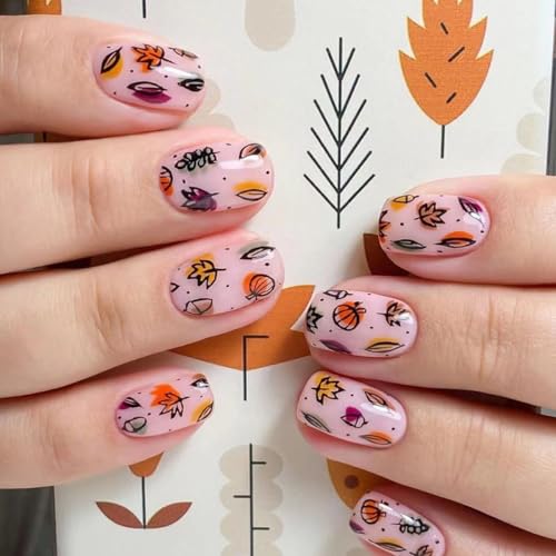 05.cartoon leaf pumpkin
