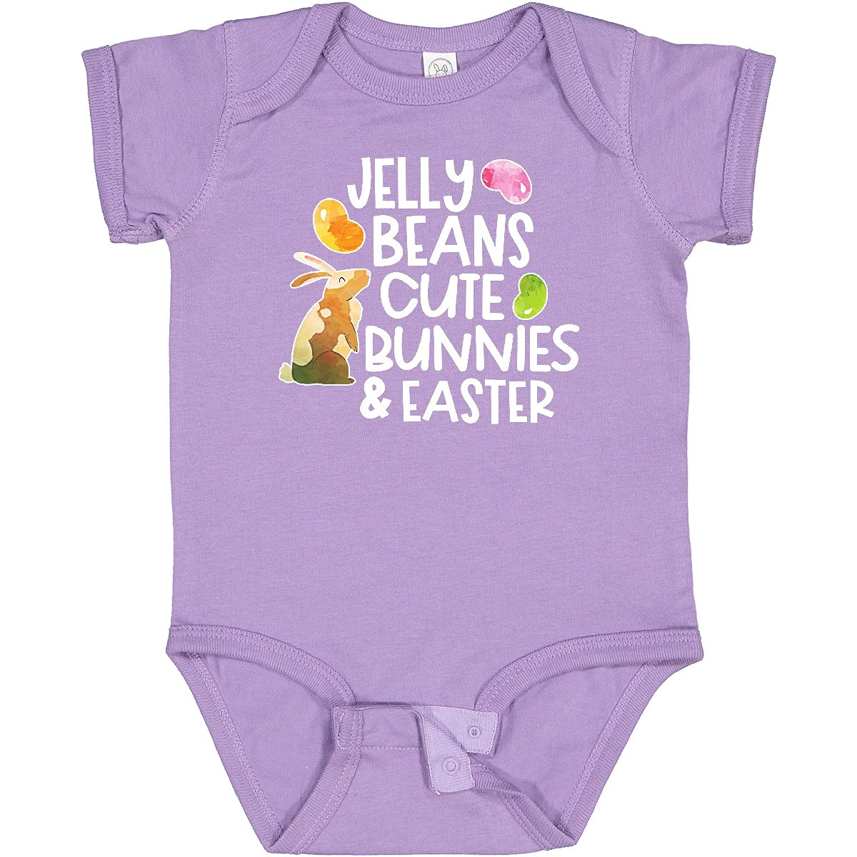 Inktastic Jelly Beans Cute Bunnies and Easter Baby Bodysuit - Adorable Easter Outfit for Infants & Toddlers - Perfect for Easter Photos, Family Gatherings & Spring Celebrations