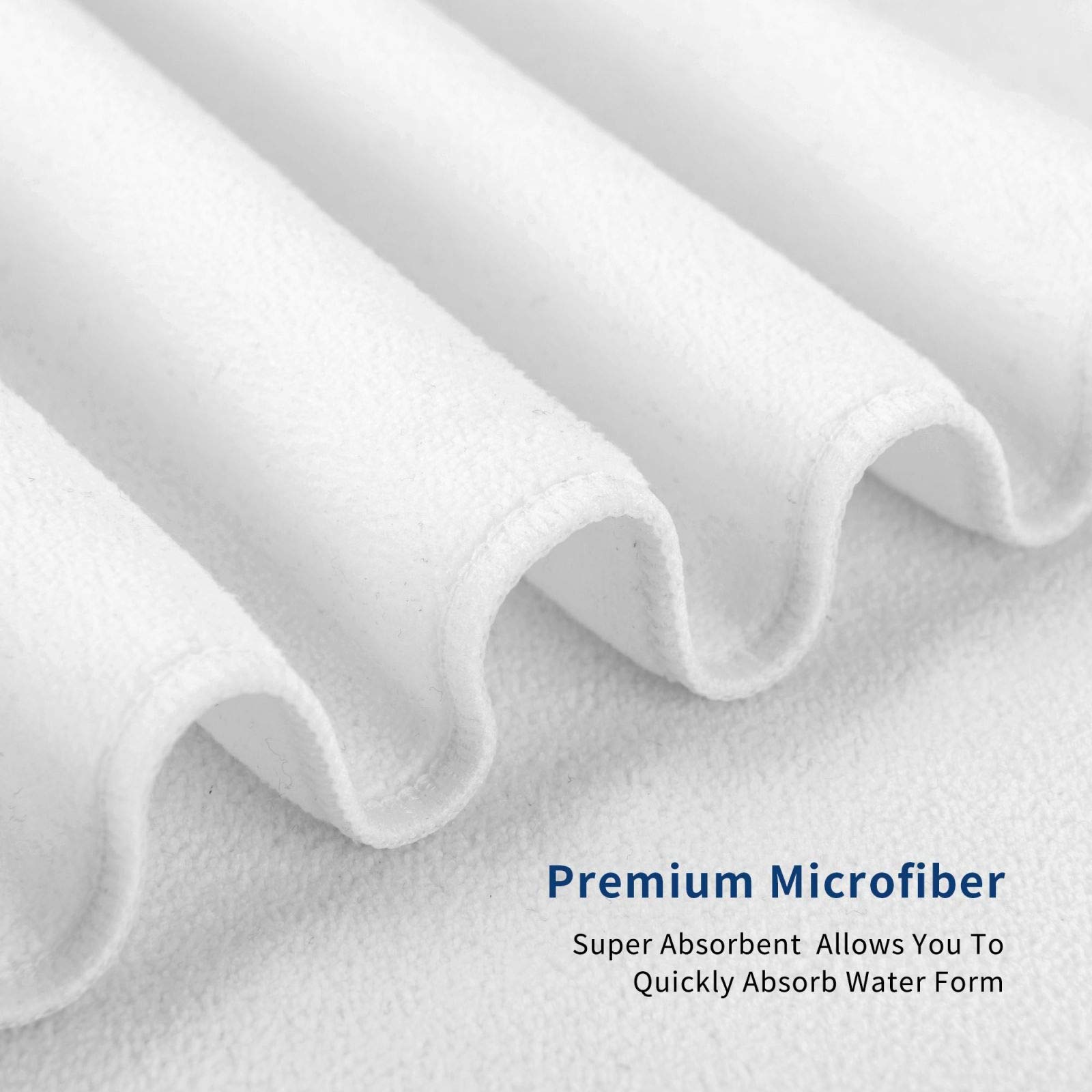 Premium Super Soft & Absorbent 32x52 Inch Beach Towel - Quick Dry, Sand Free, Lightweight for Travel, Camping, Pool & Swimming | Perfect for Beach, Yoga, Gym & Outdoor Activities | White, One Size