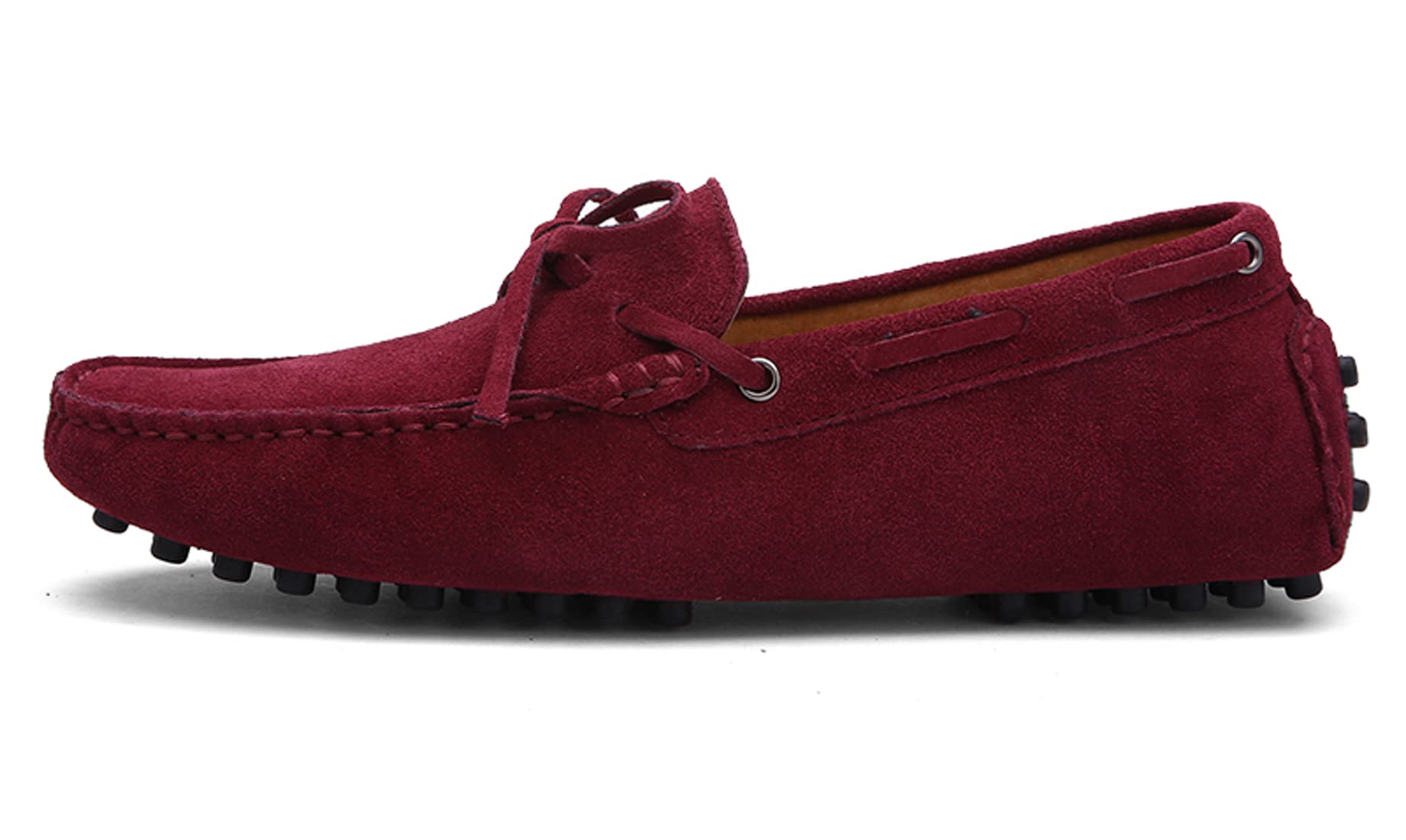 Santimon Men's Penny Loafers - Classic Suede Leather Moccasins Slip-On Shoes for Casual Wear, Driving & Prom | Comfortable & Stylish Men's Dress Shoes for Office, Parties & Everyday Use